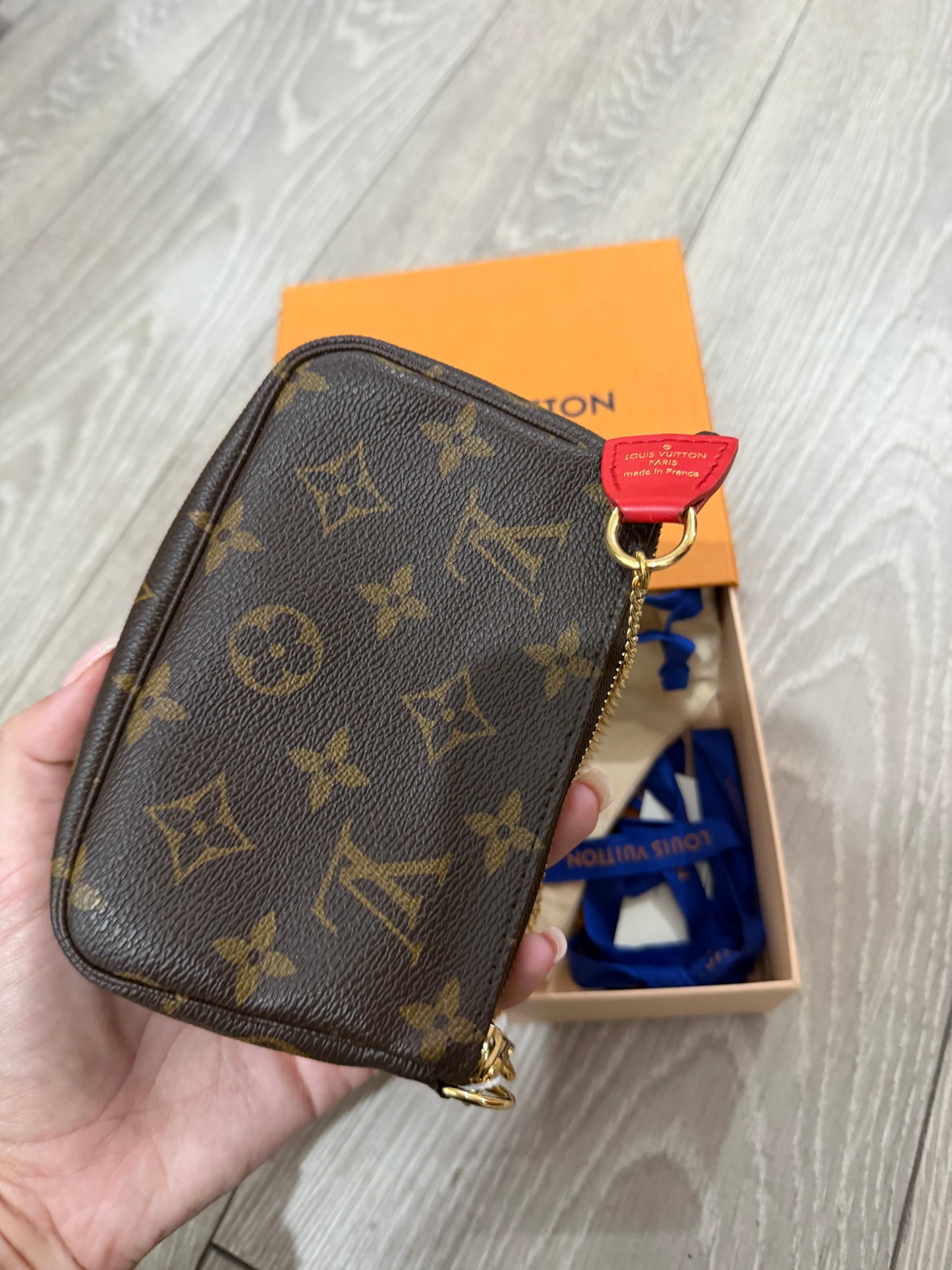 Pre-owned Vivienne Riding Bumpers Louis Vuitton Pochette, Boxed, Micro