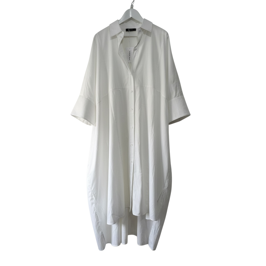 Pre-owned, White Joseph Shirt Dress, One Size
