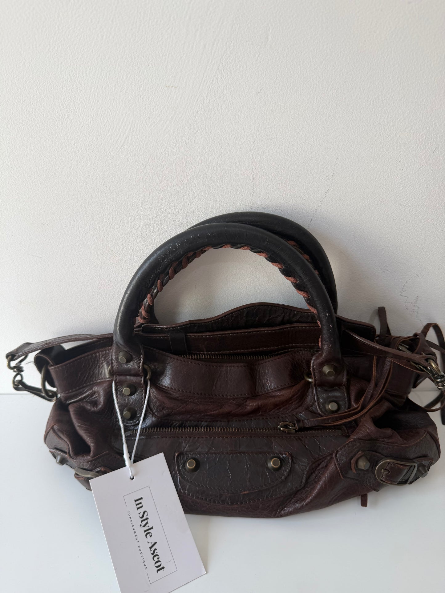 Pre-owned, Brown Balenciaga City Bag, Small