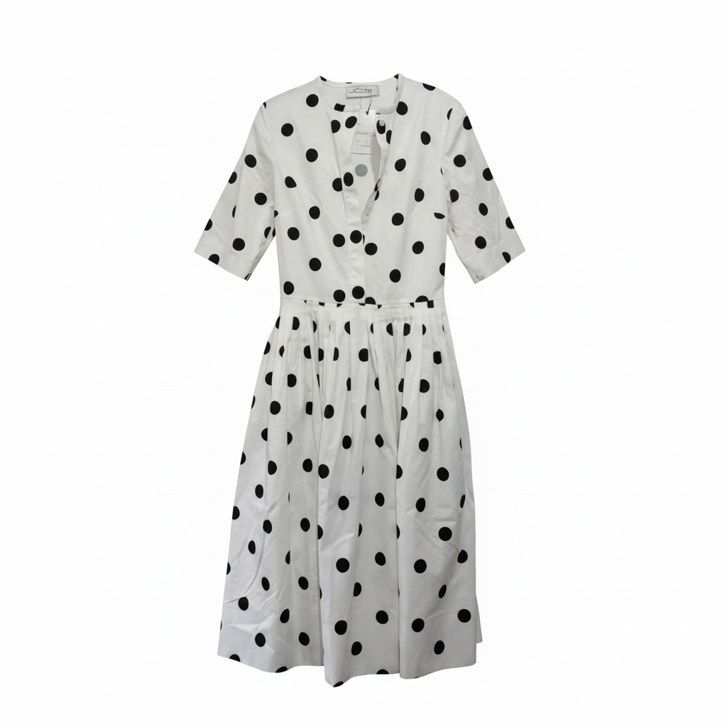 Polka Dot Oscar De La Renta Dress, 8