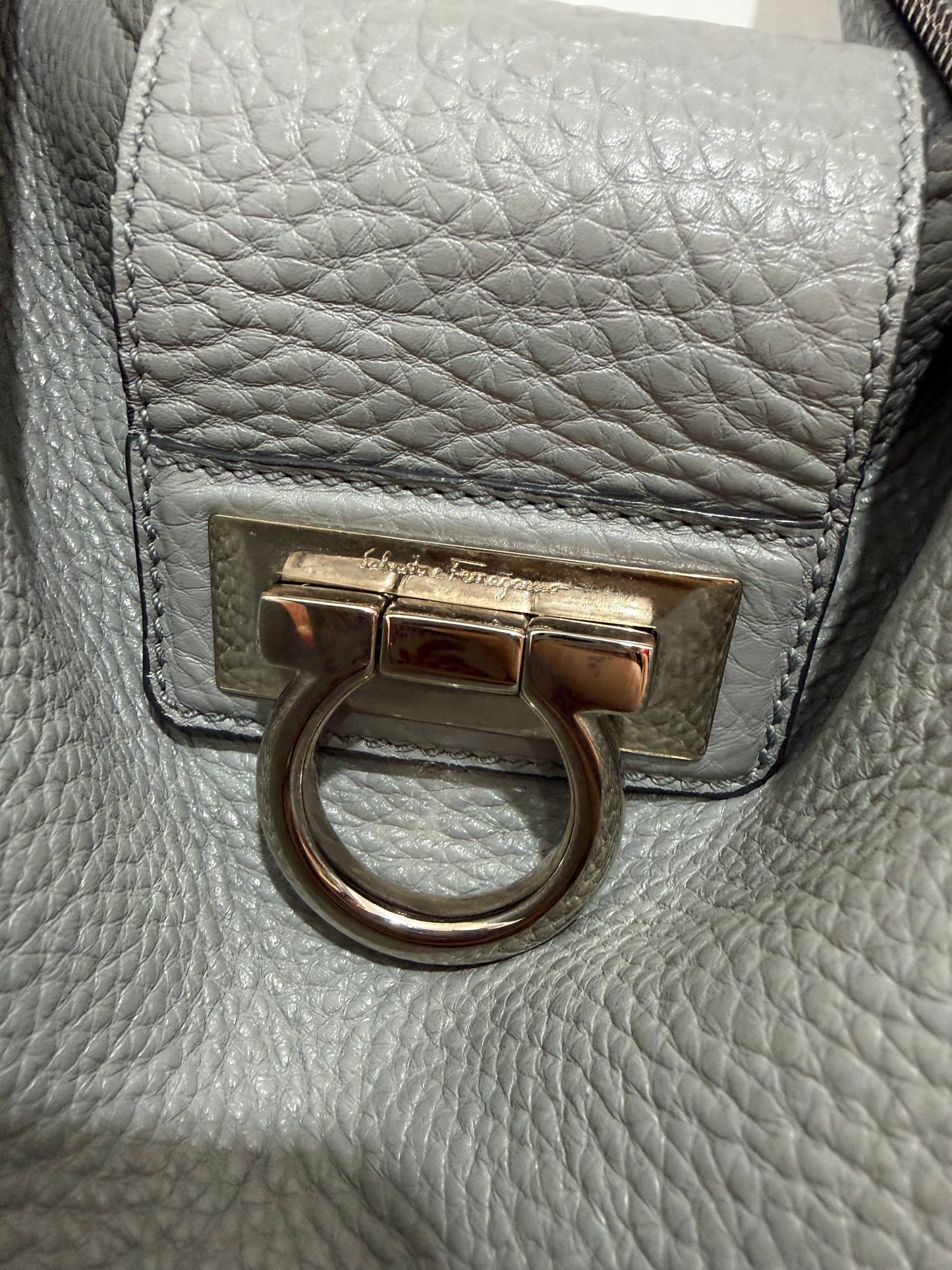 Preloved, Grey Salvatore Ferragamo Handbag