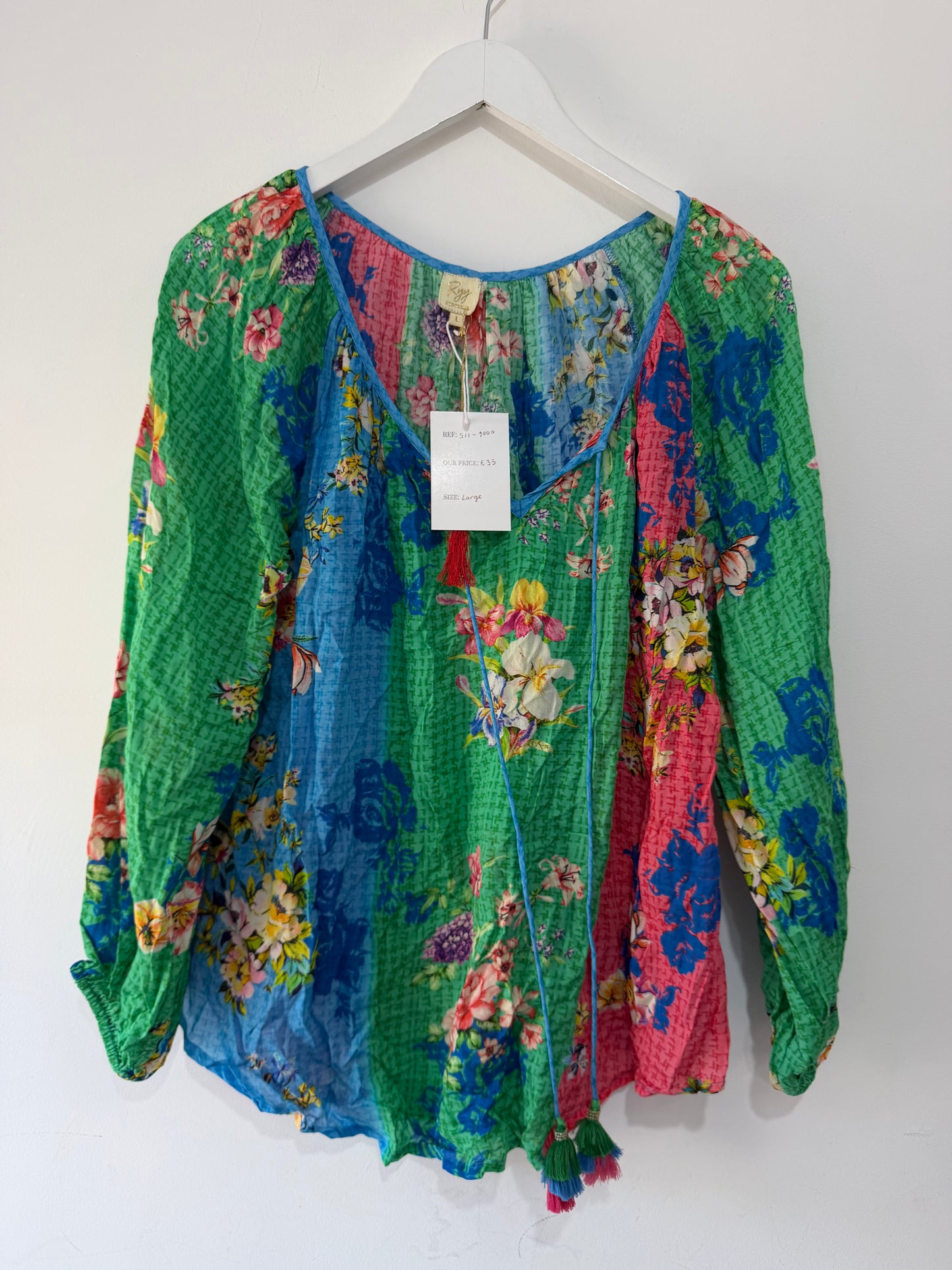 Preloved Multicoloured Ryy Australia Blouse, Large