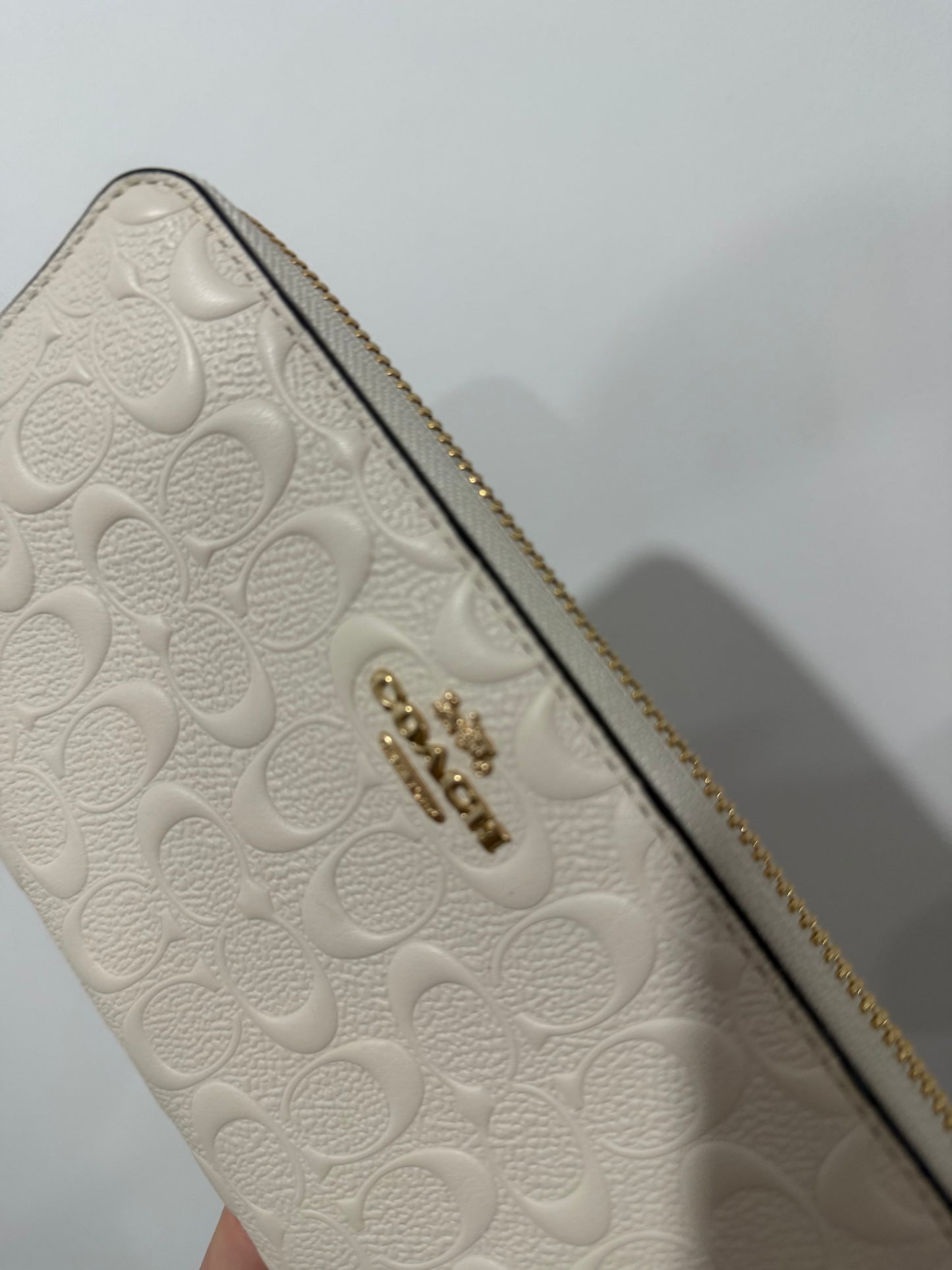 Cream Coach Wallet