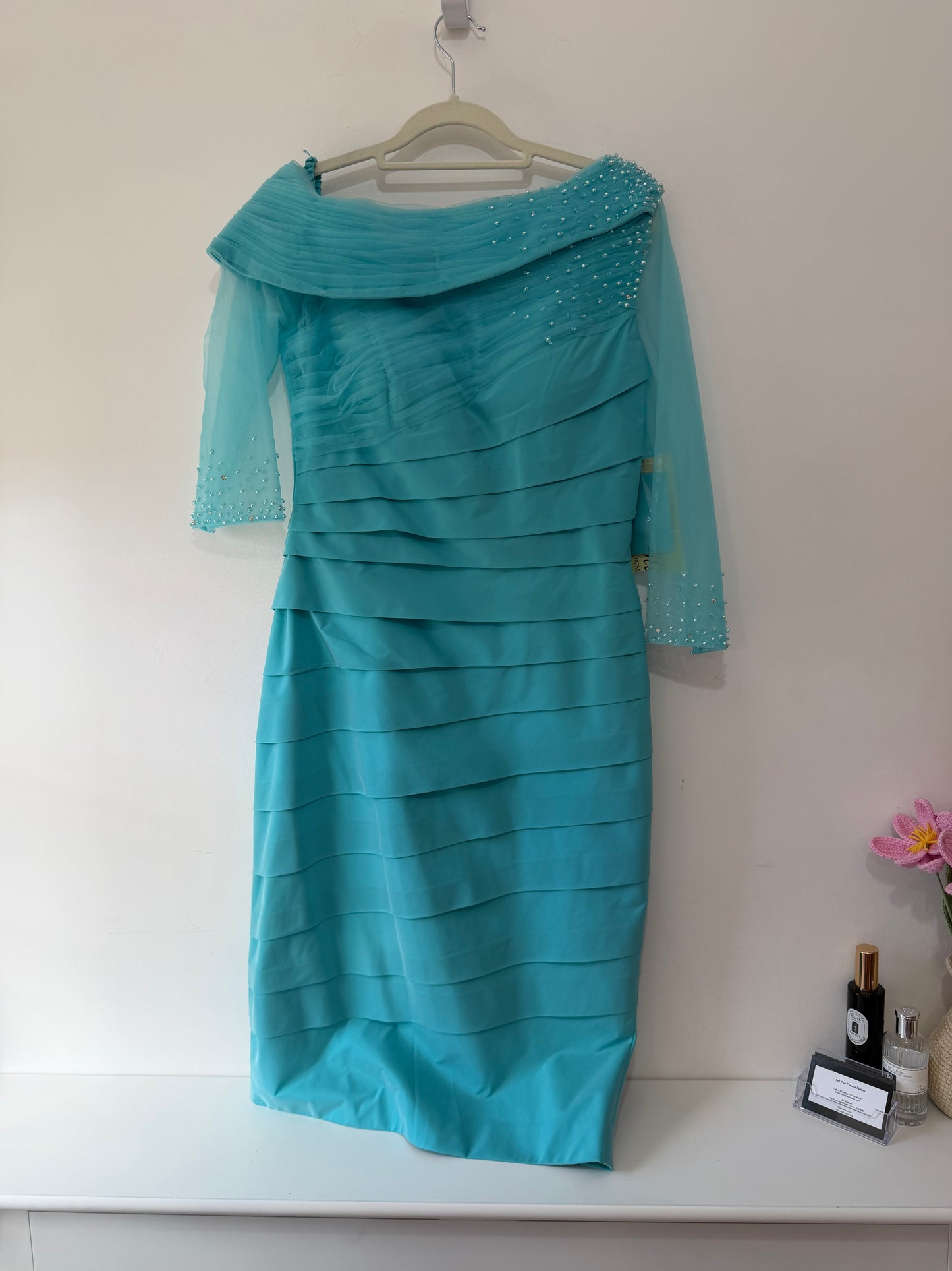 Preloved, NEW, Blue Irresesistable Wedding Dress, Size 10