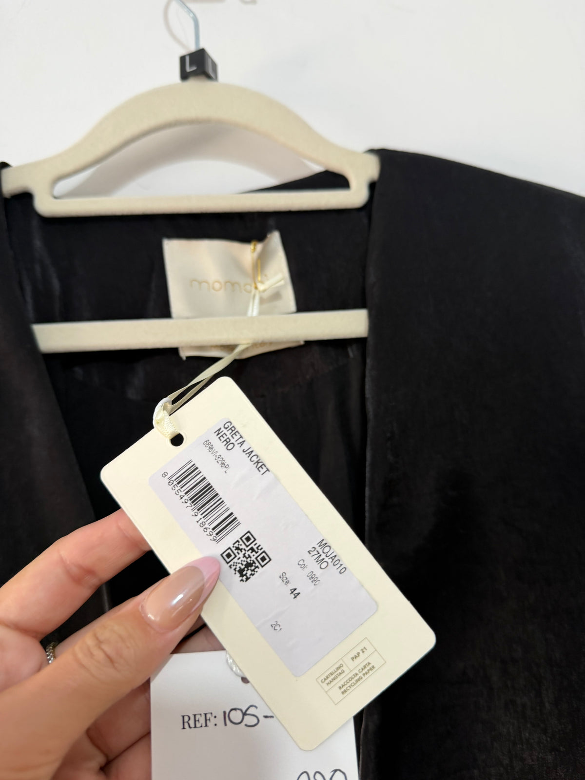 Preloved momoni Blazer Size 44 UK 14 Black