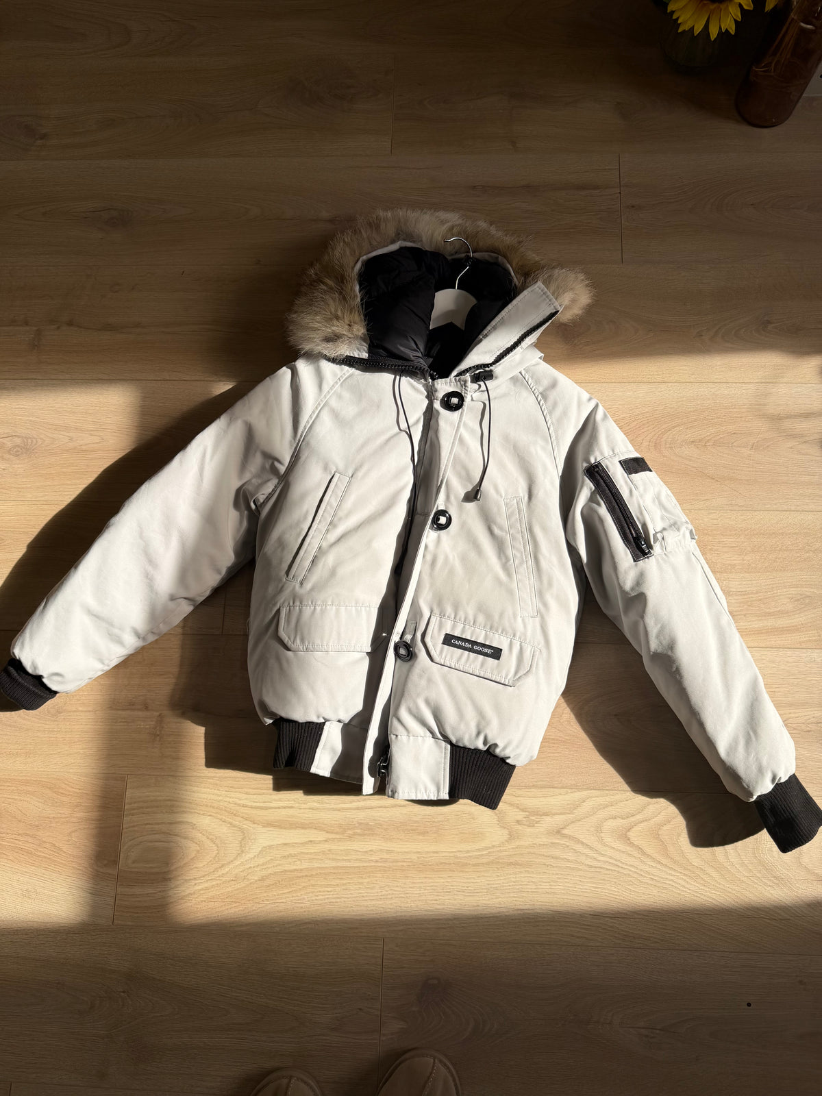Preloved Canada Goose Coat, Size Small Grey