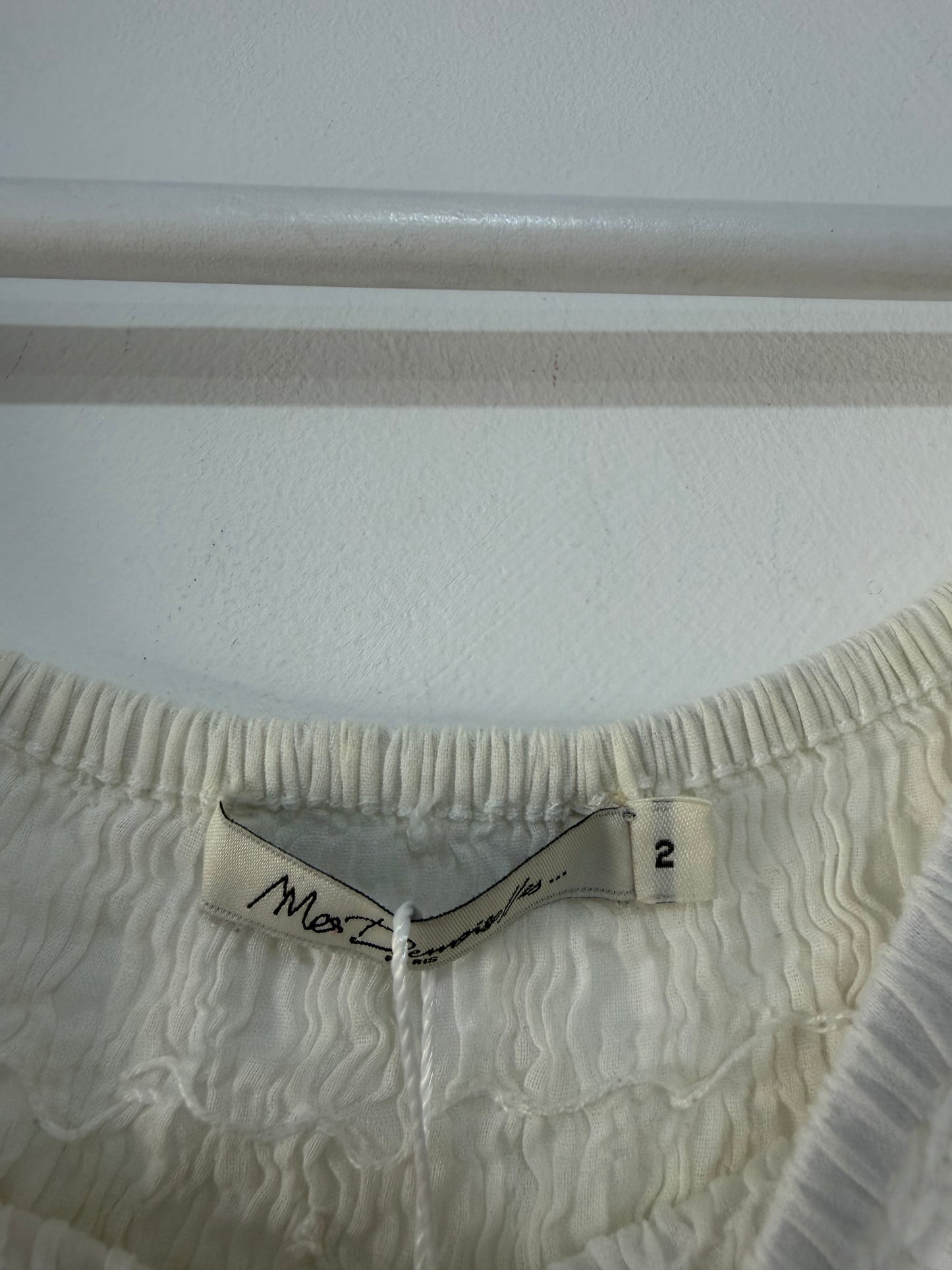 Preloved White Mes Demoilles Top, Small
