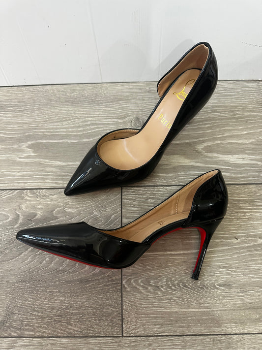 Black Christian Louboutin Heels, Size 37 - UK 4