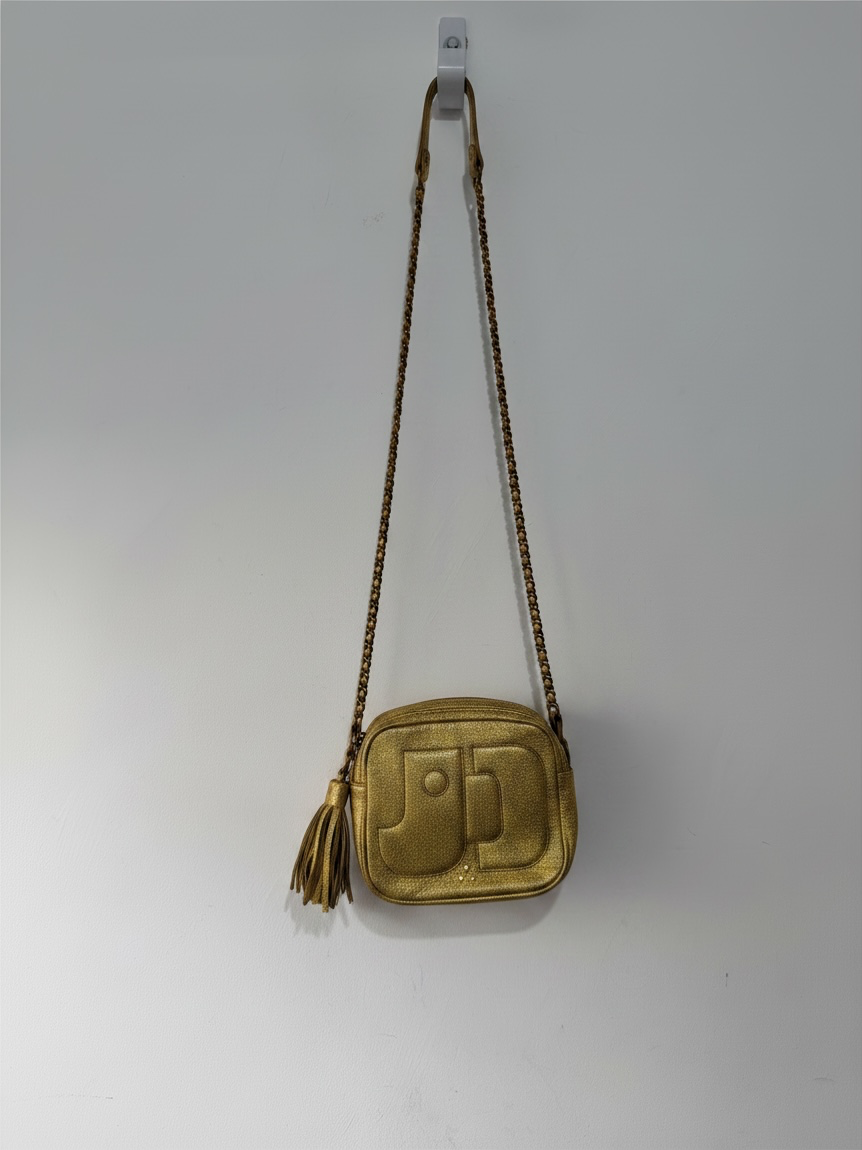 Preloved Jerome Dreyfuss Crossbody Bag Gold