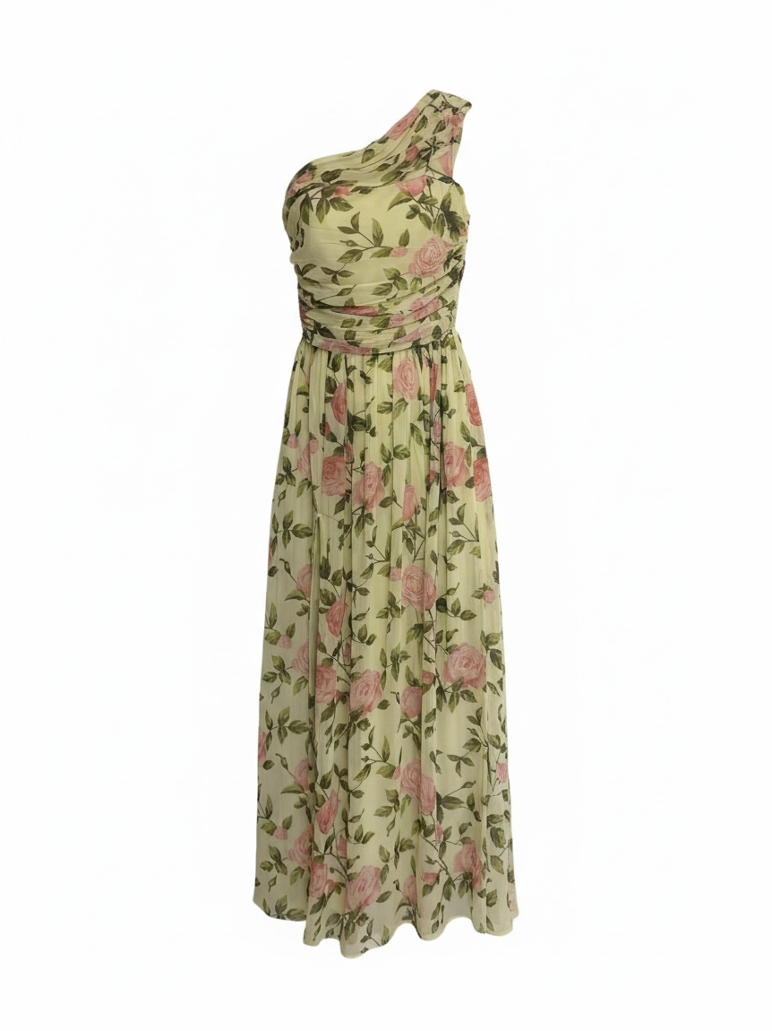 Preloved Jardin Vue Dress Size Medium Green Floral