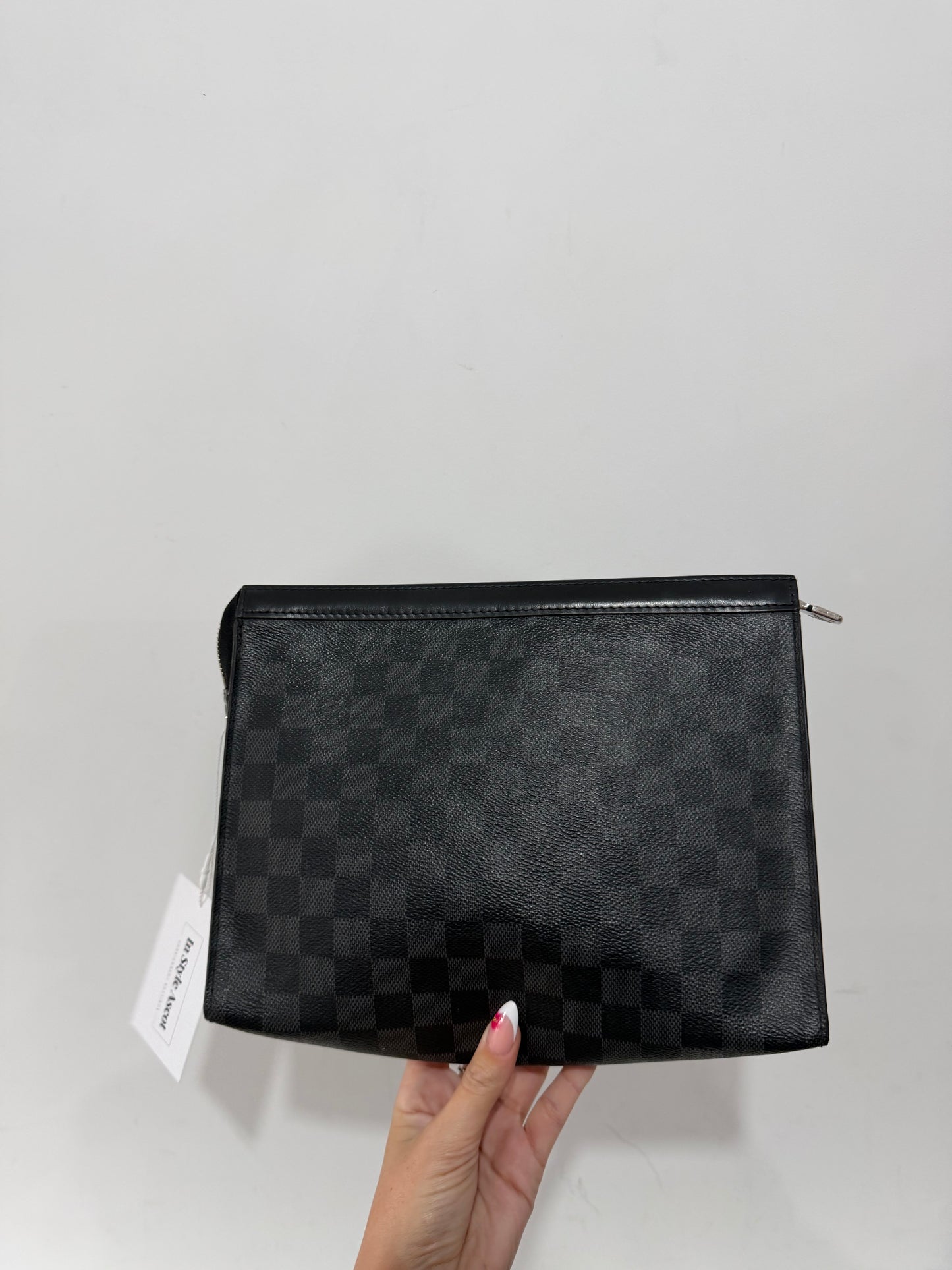 Preloved, NEW, Damier Graphite Louis Vuitton Toiletries 26 Bag, Mens