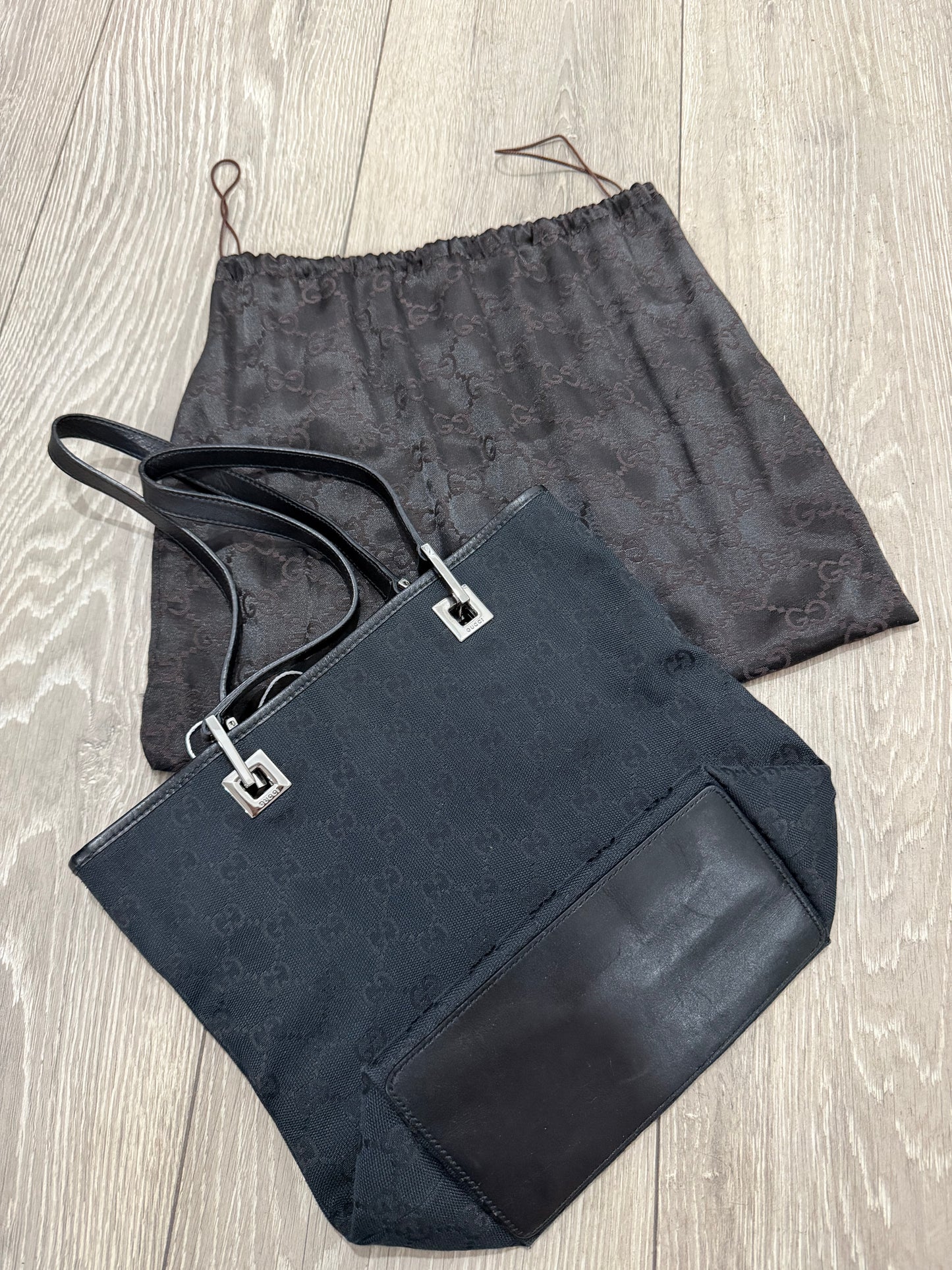 Black Gucci Small tote bag, Canvas