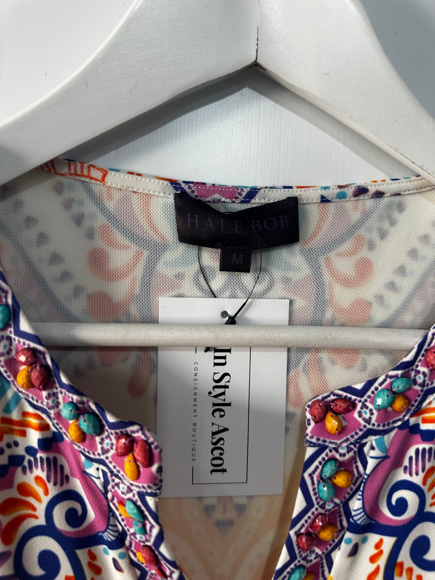 Orange Hale Bob Summer Dress, Size M 10-12
