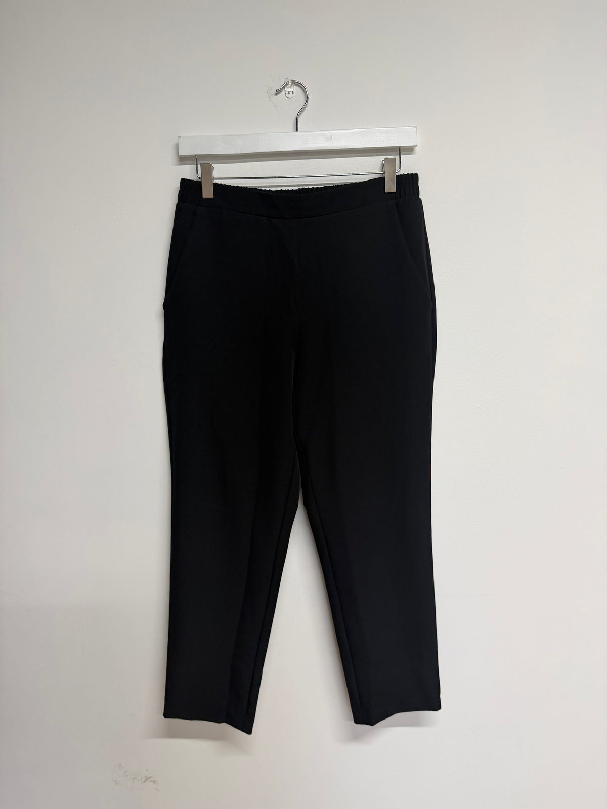 Preloved Intimissi Trousers Size M (12) Black Wide Leg