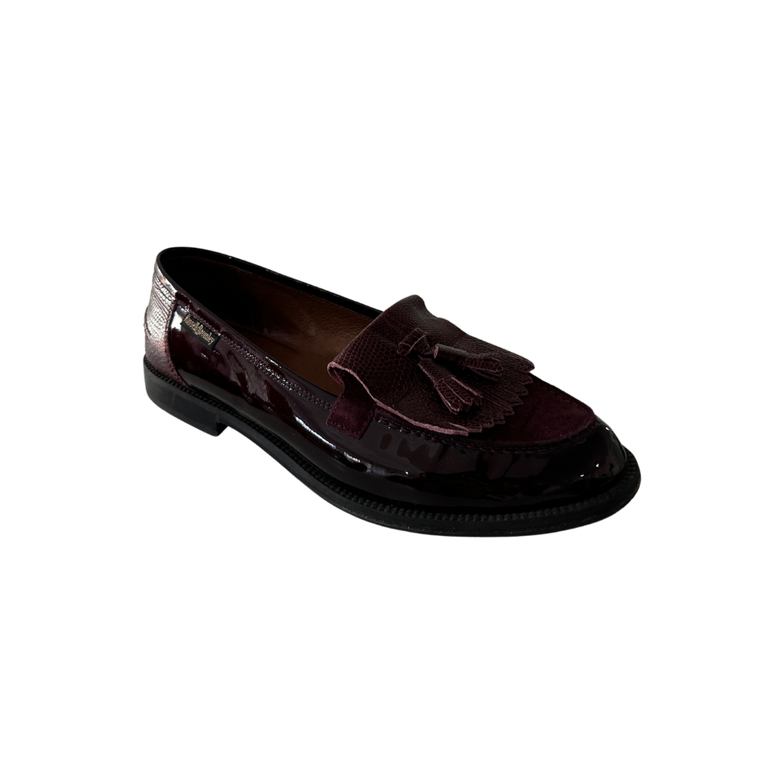 Russell & Bromley Burgundy Loafers - 8.5