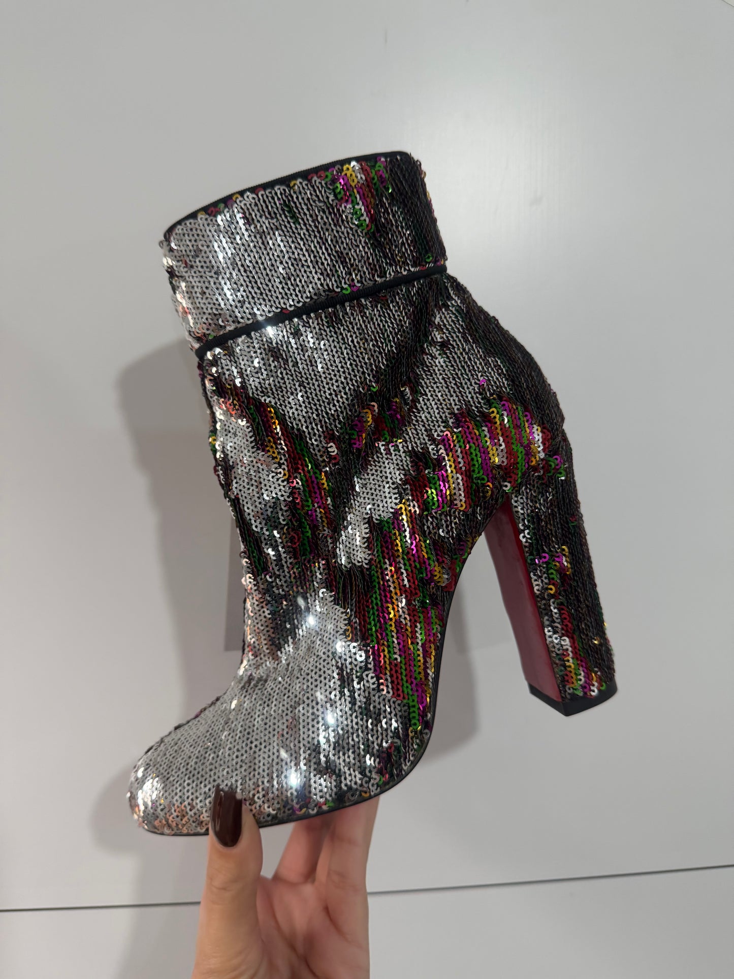 Sequin Christian Louboutin Heeled boots, Size 36.5