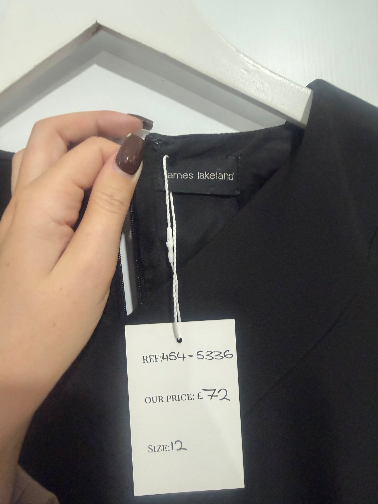 Black James Lakeland Cocktail Dress, Size 12