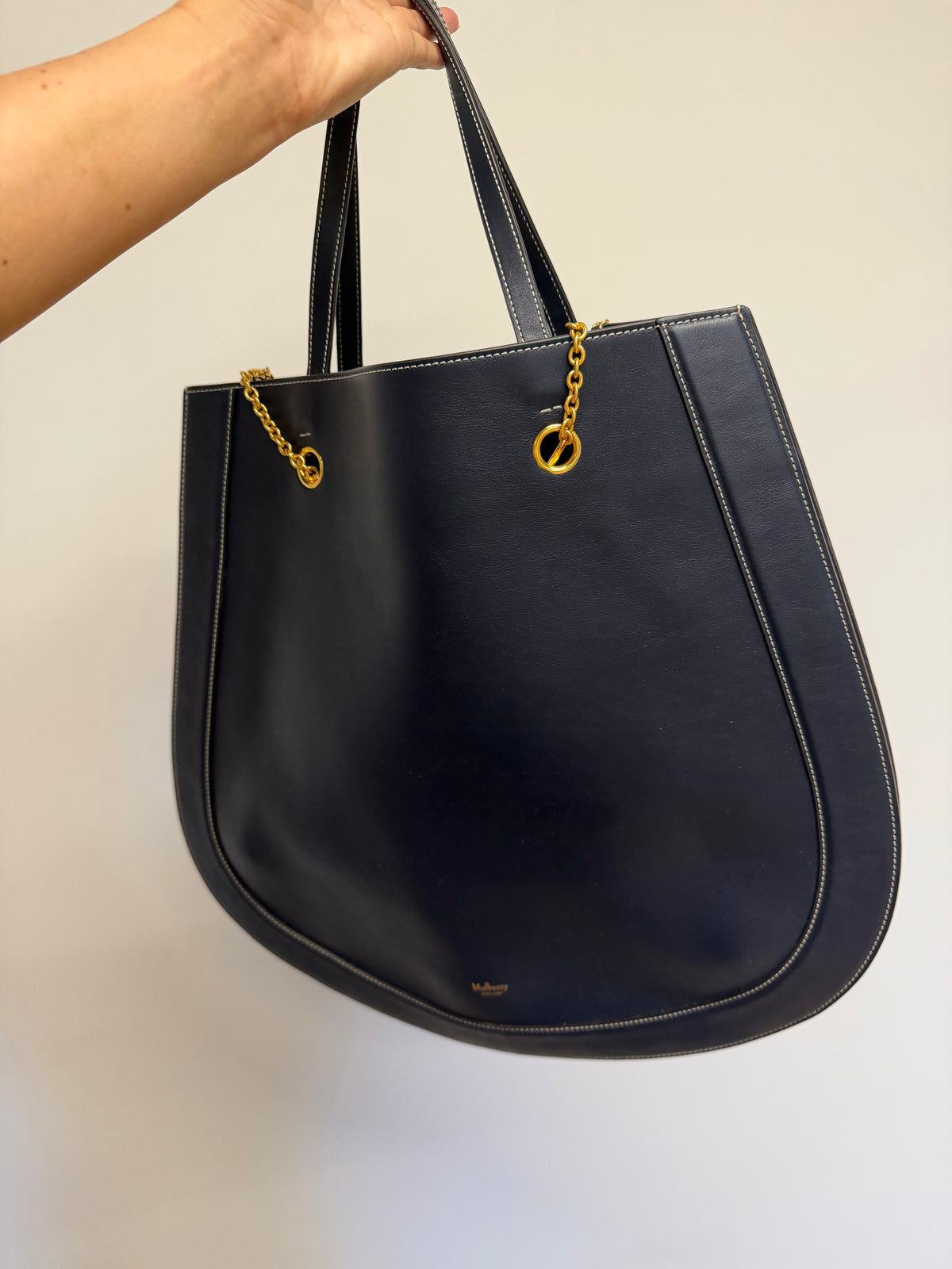 Preloved Mulberry Handbag Navy