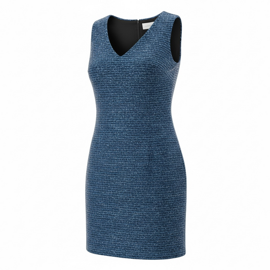 Blue Glitter Victoria Beckham Dress, 12
