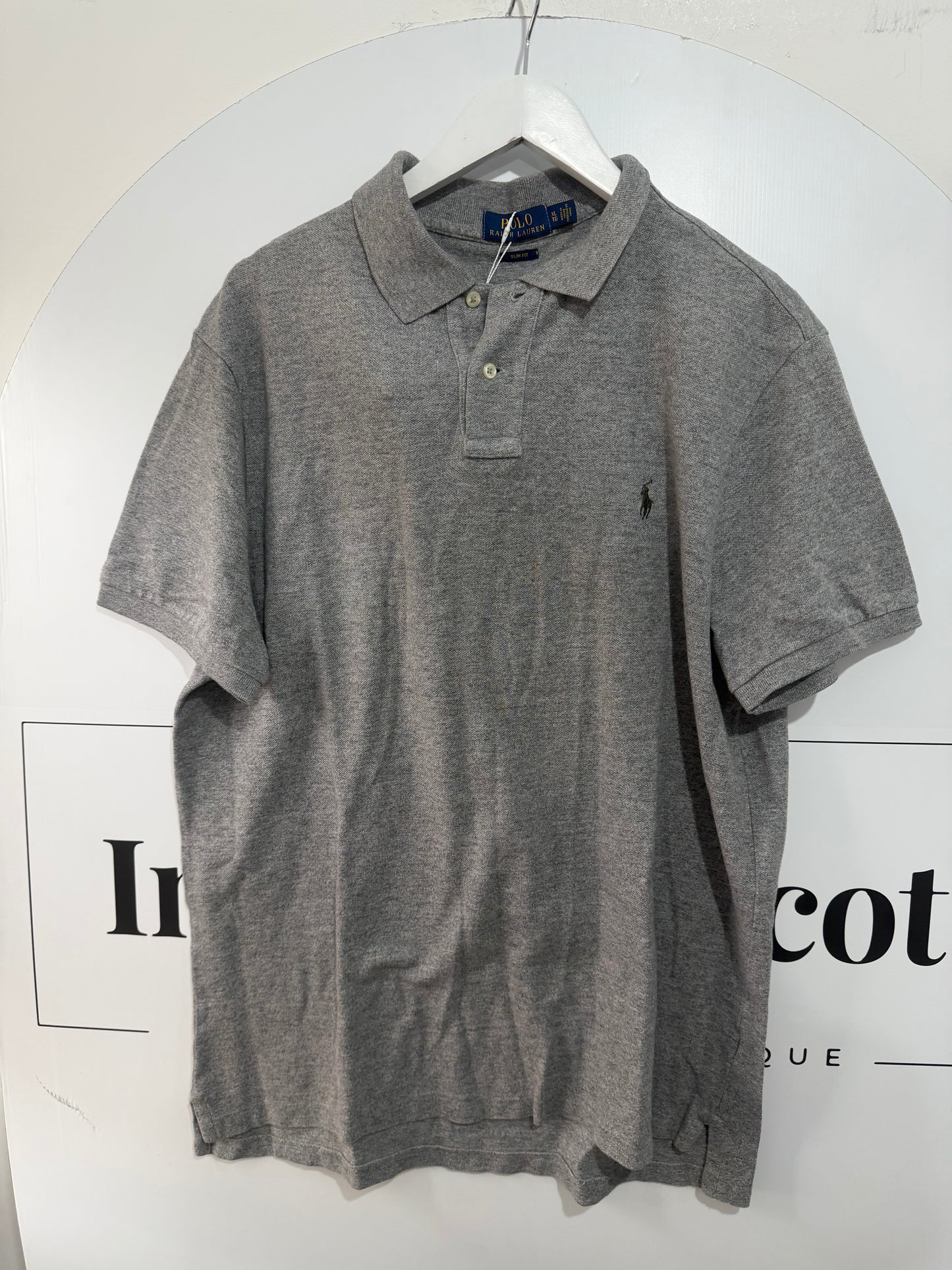 Grey Polo Ralph Lauren Men’s Polo, Size XL