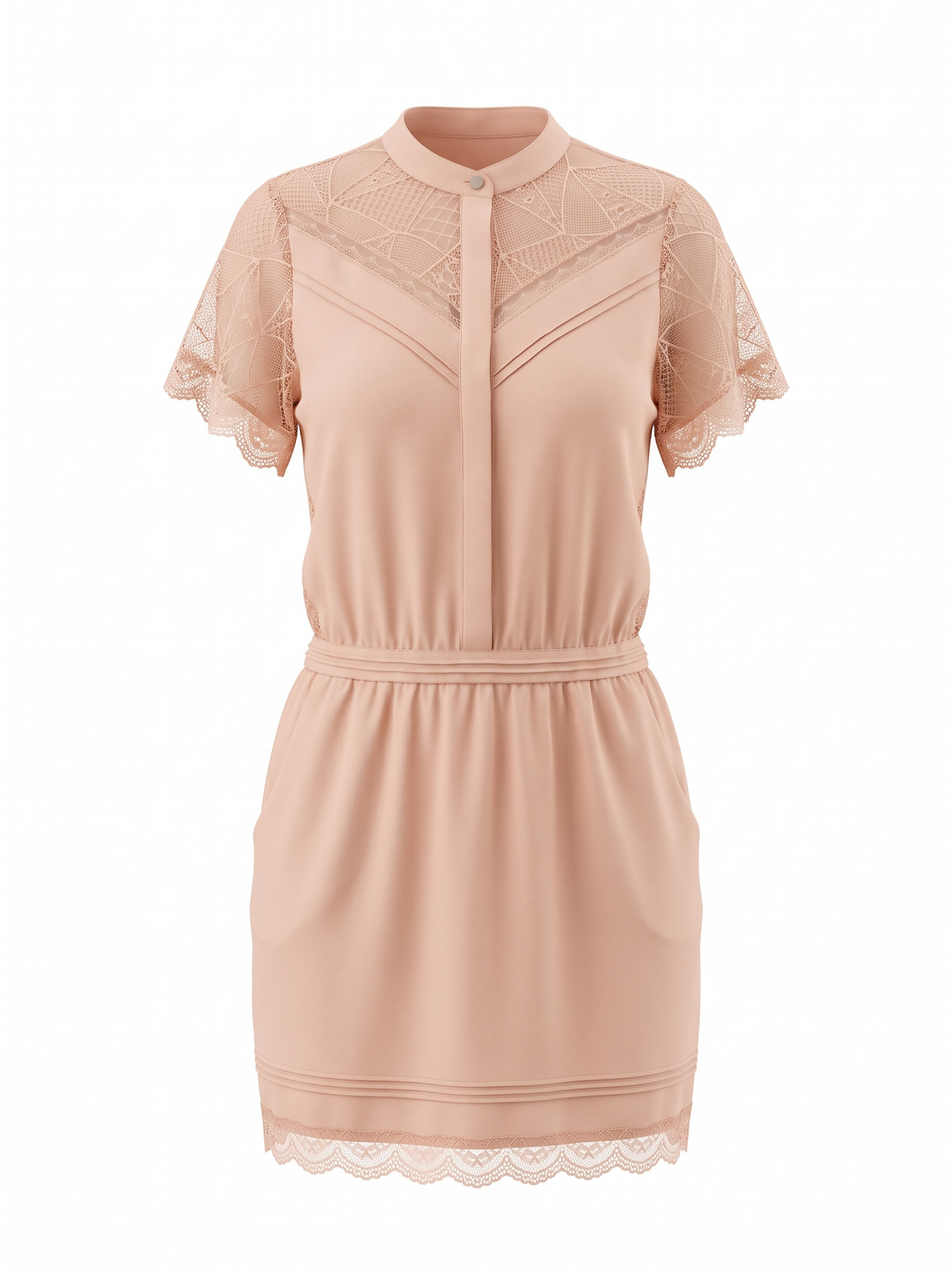 Preloved Zadig & Voltaire Deluxe Dress Size M Baby Pink