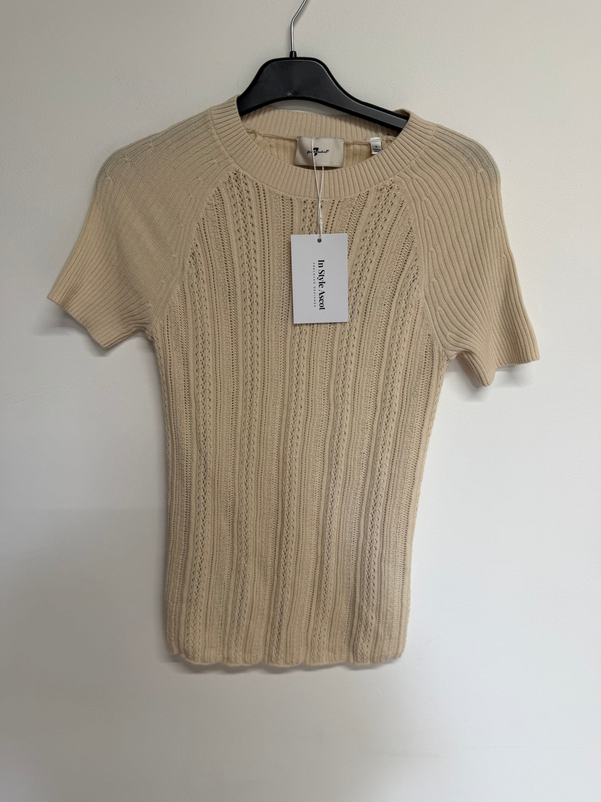 Preloved 7 for all mankind Top Small Beige