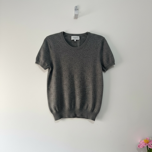 Preloved, Grey  Eric Bompard  Knit Top, Size Medium