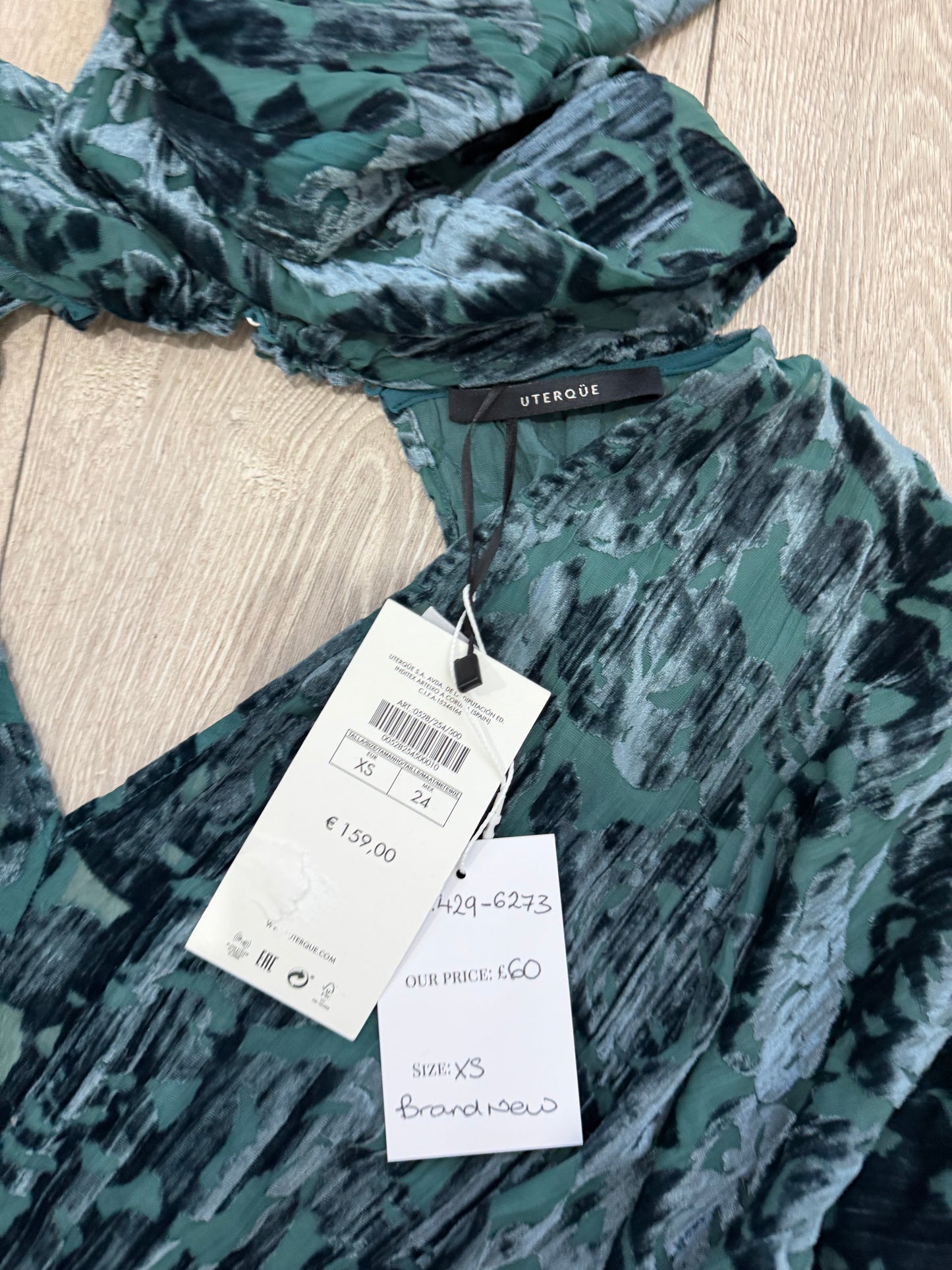 Blue Uterque Dress, Size XS