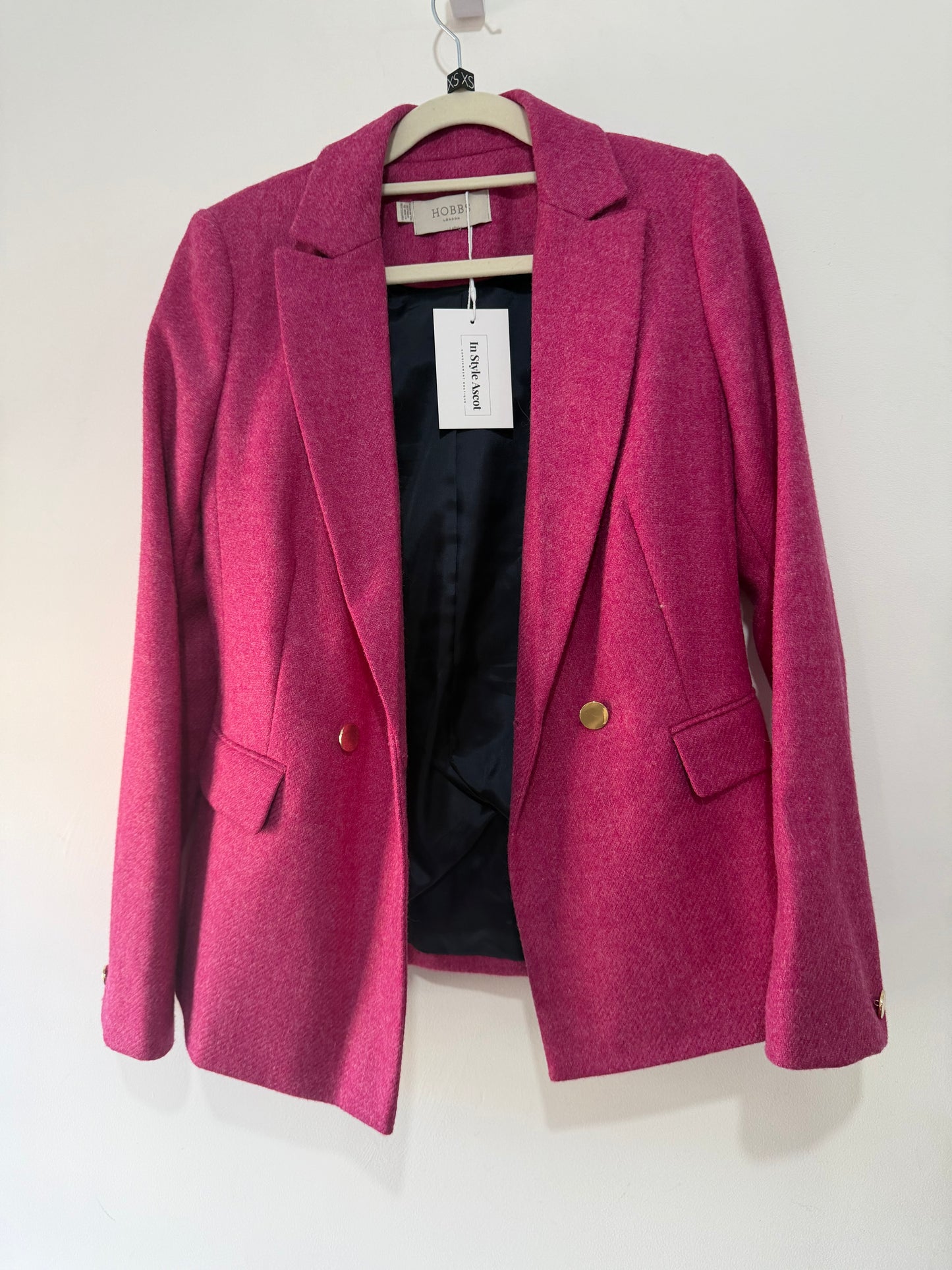 Pre-owned, Pink Hobbs Wool Blazer, Size 8