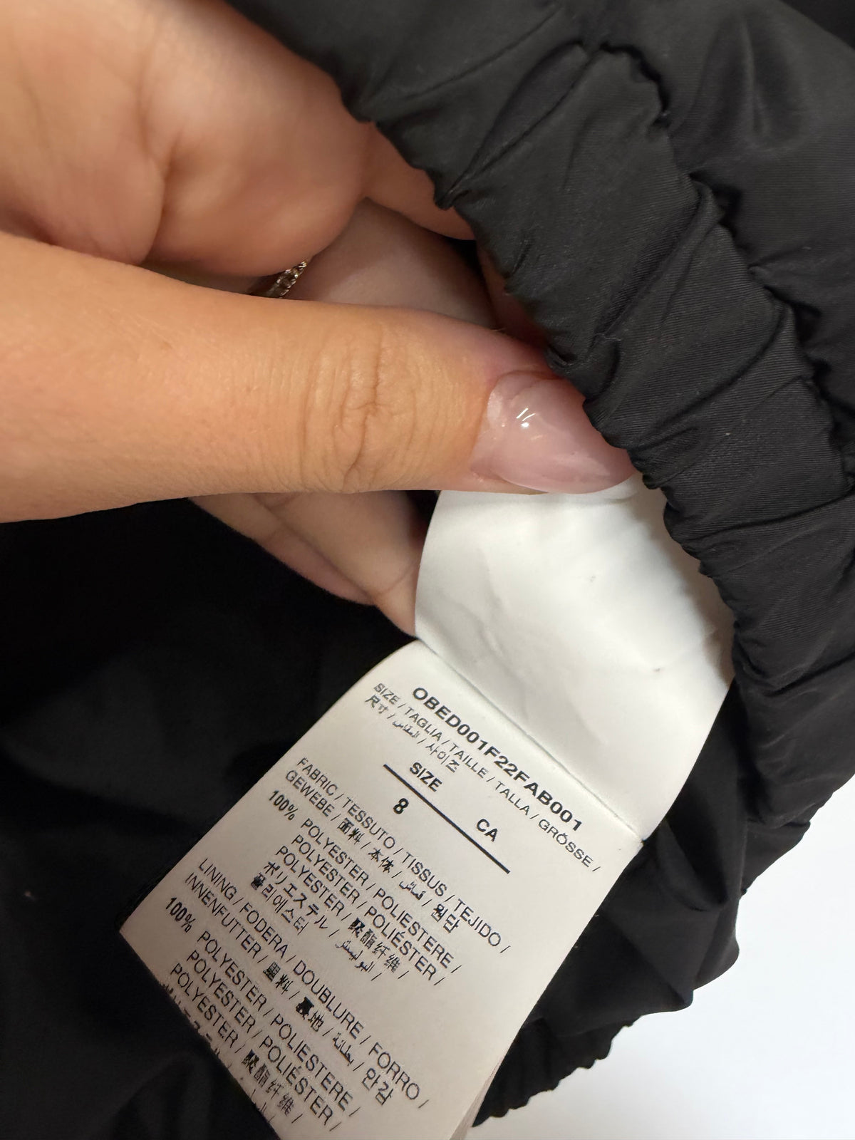 Preloved Off White Kids Coat Age 8