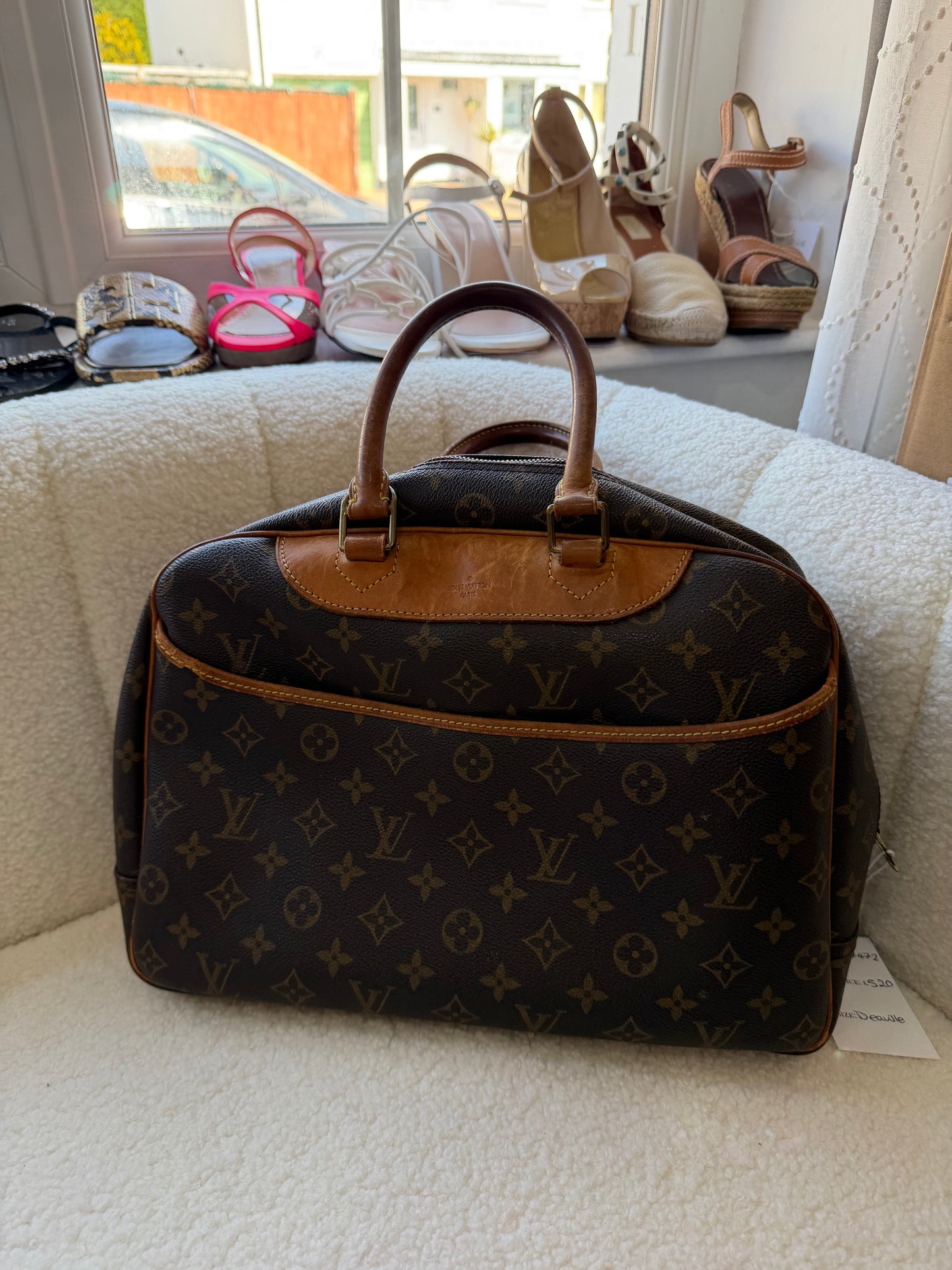 Pre-owned, Monogram Louis Vuitton Travel Bag, Deauville