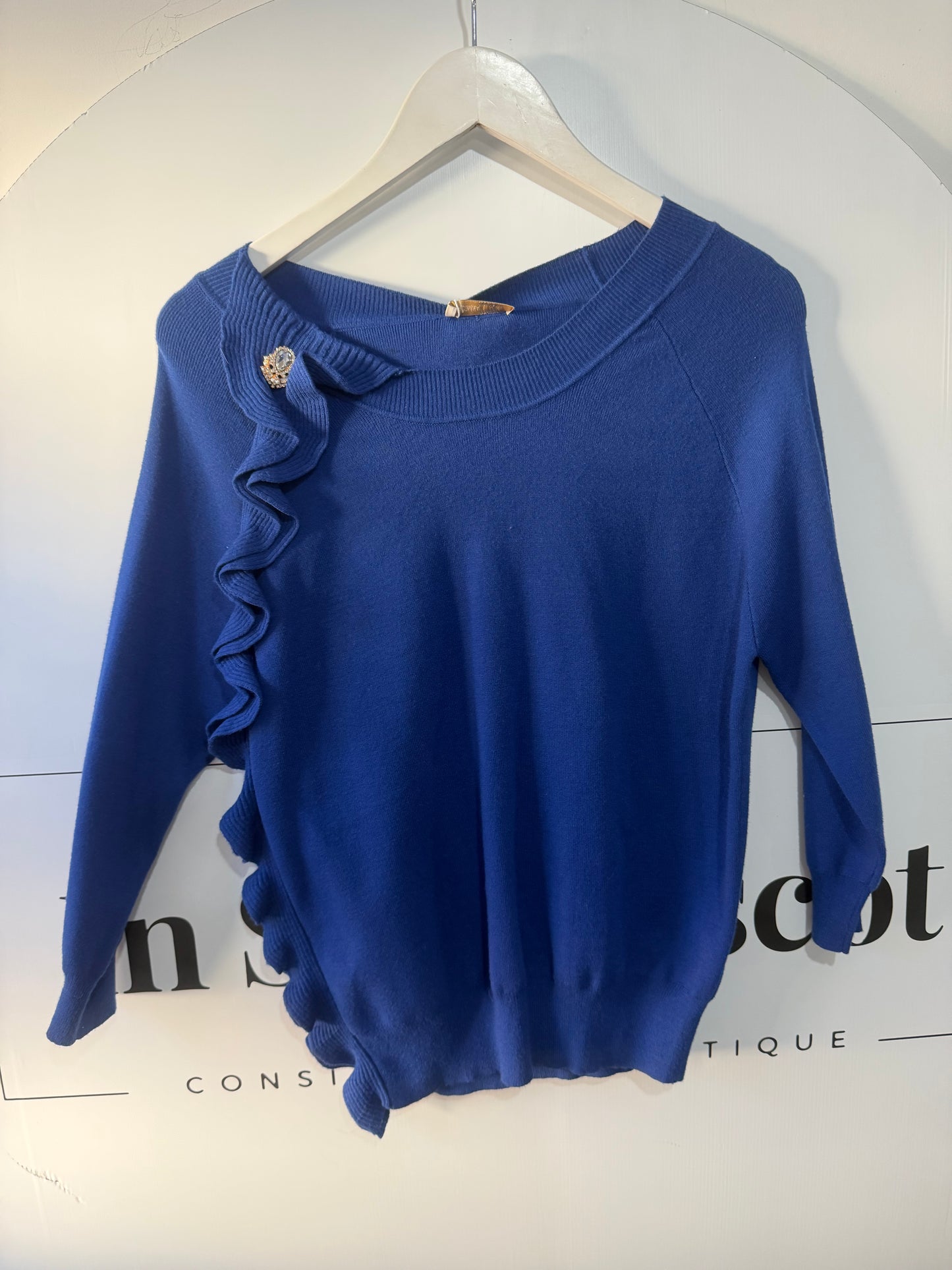 Blue Fracomina jeans Jumper, Small