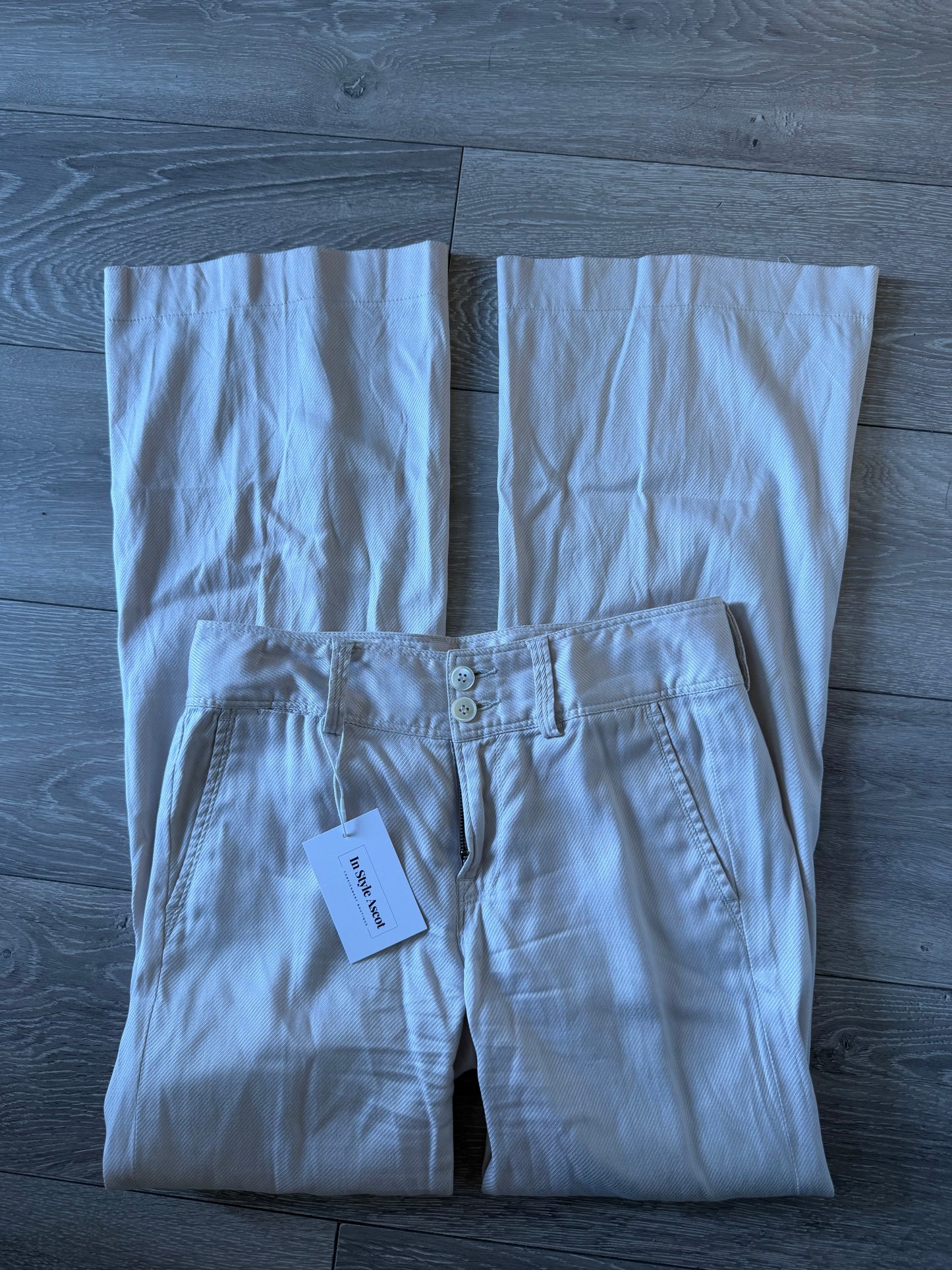 Preloved 7 for all mankind Trousers Size Small (W26) Cream