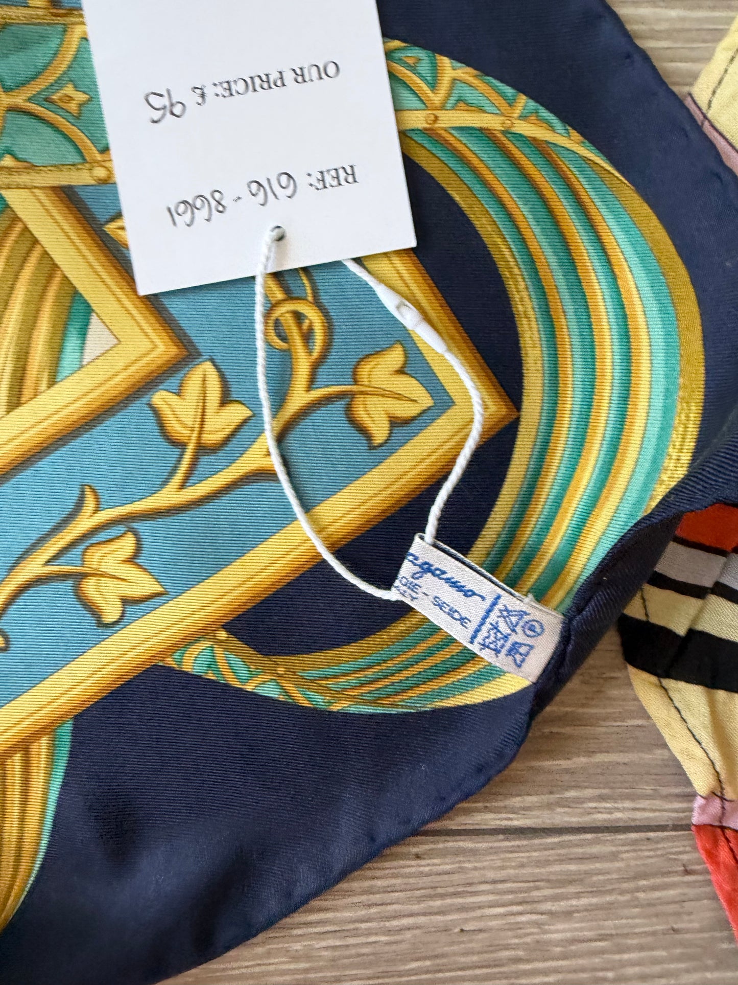 Preloved, Hunting Print  Salvatore Ferragamo Silk Scarf