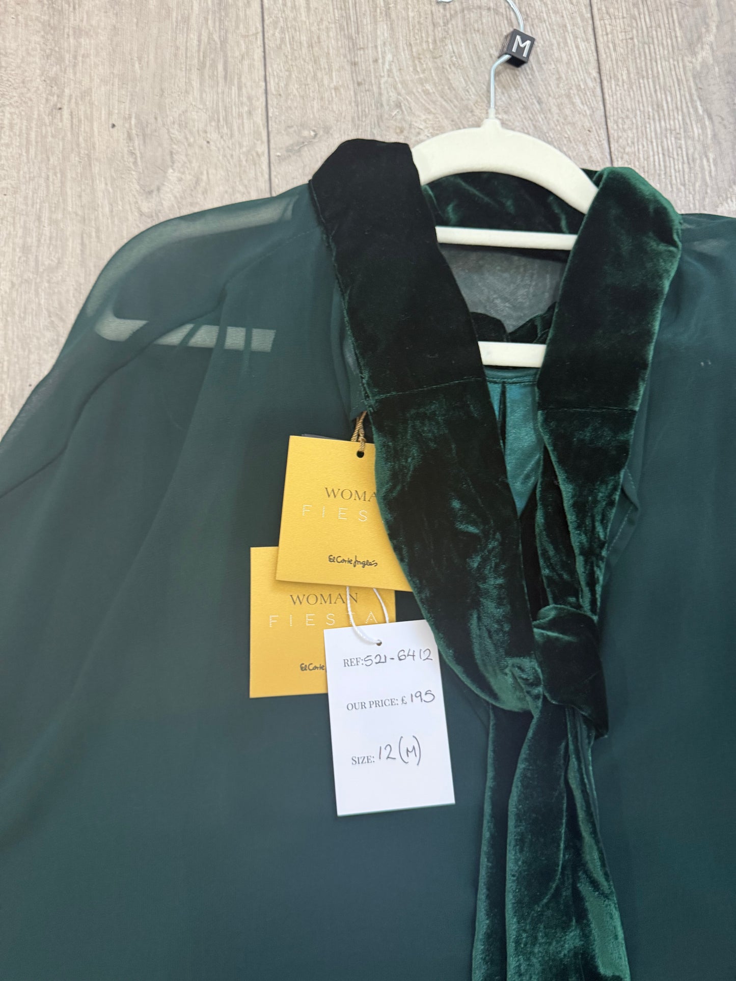 Forest Green Fiesta Dress Brand new with Cape Ballgown, Size M (12)