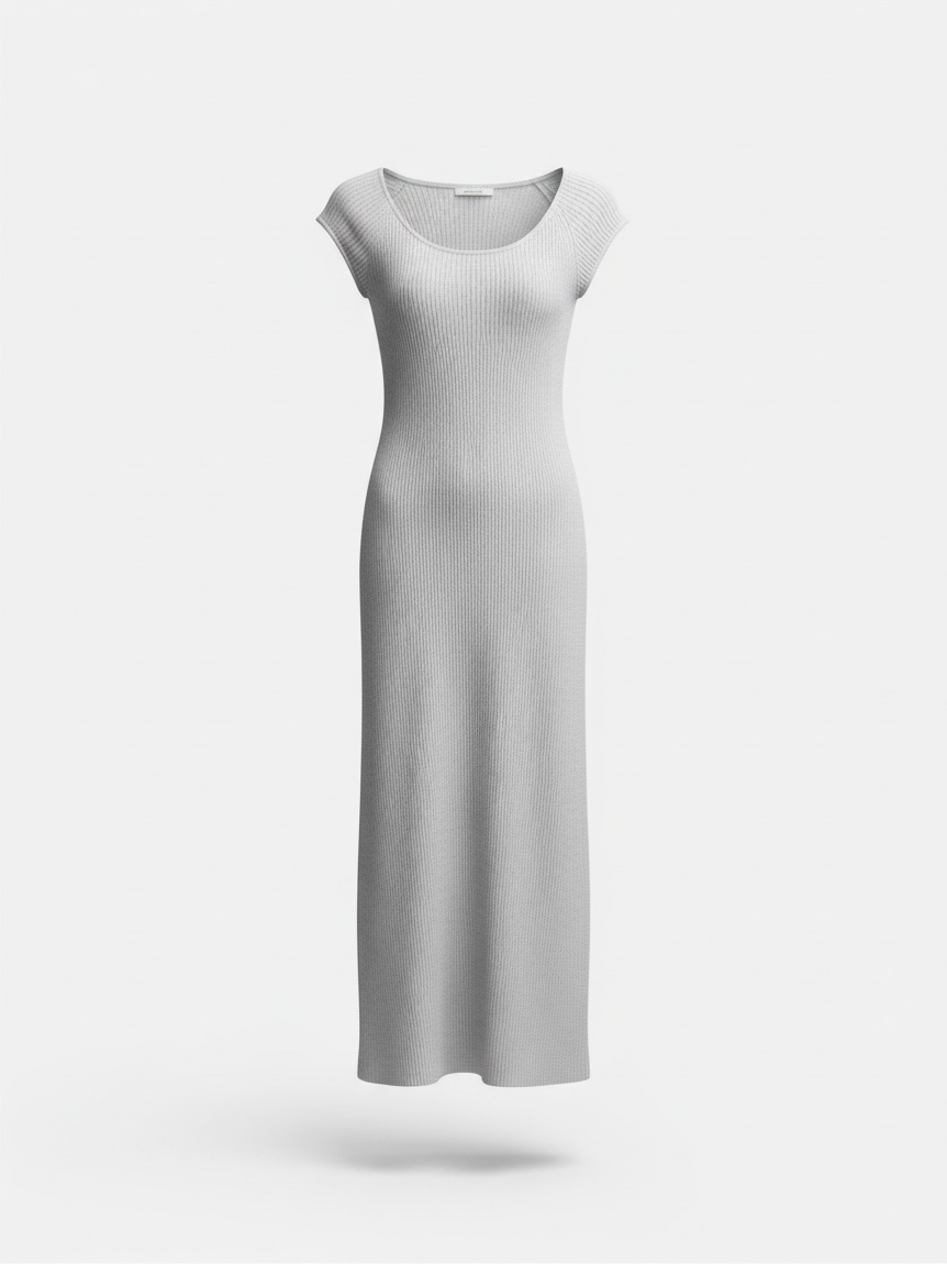 Preloved Farella Capri Dress, Size Medium Silver