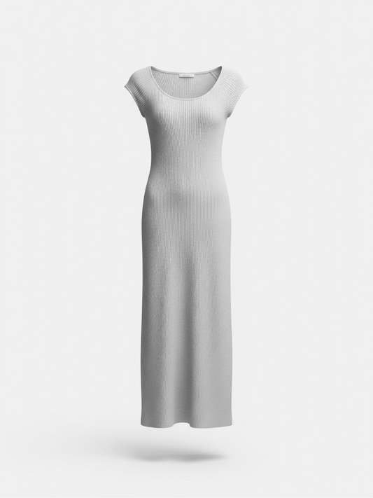 Preloved Farella Capri Dress, Size Medium Silver