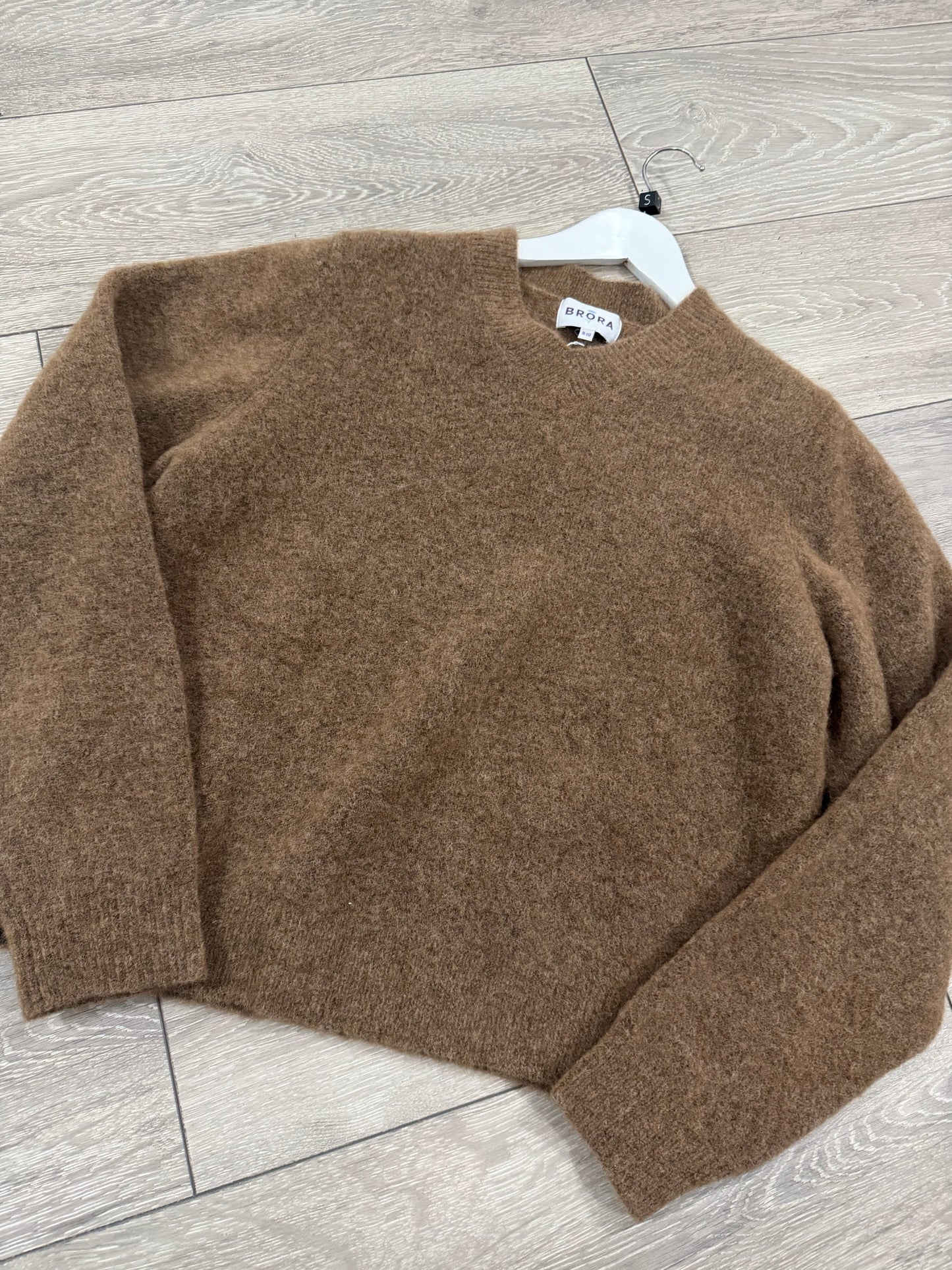 Toffee Brown Brora Brand New Jumper, Size 8-10 (More 10)