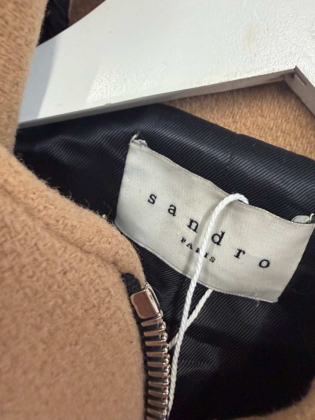 Preloved Sandro Coat Size 36 Uk 8 Brown