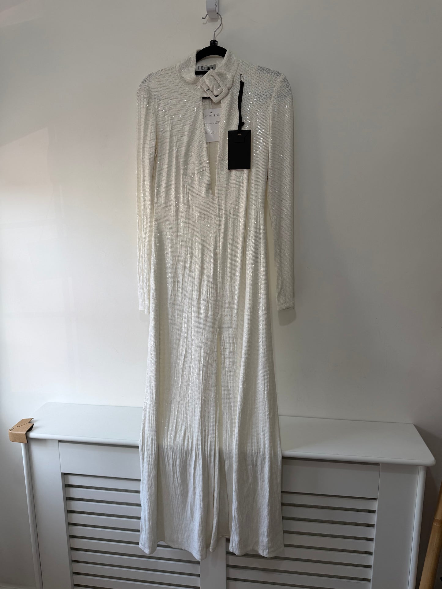 Preloved White The Attico Dress, UK 12