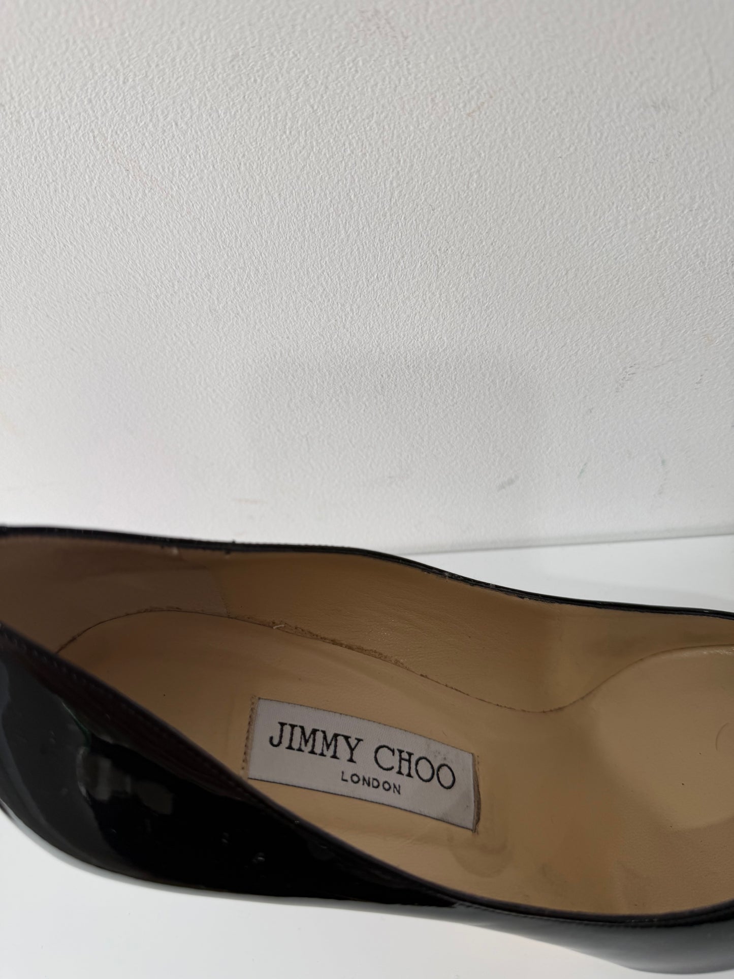 Preloved, Black Jimmy Choo Heels, Size 39.5 (UK 6.5)