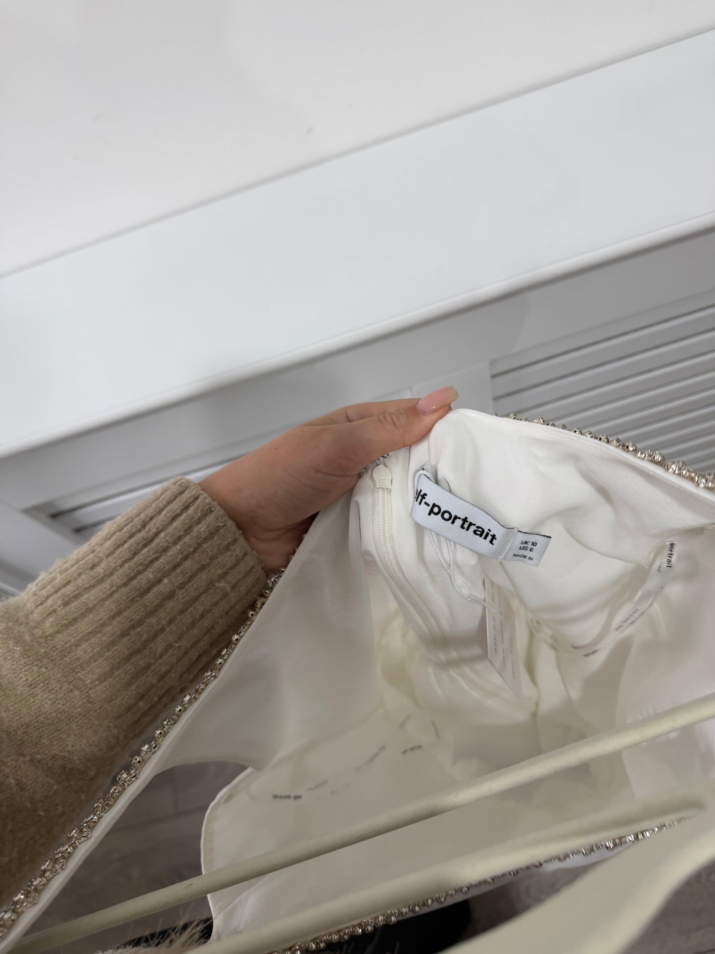 Pre-owned white Self-Portrait Dress, Uk 10