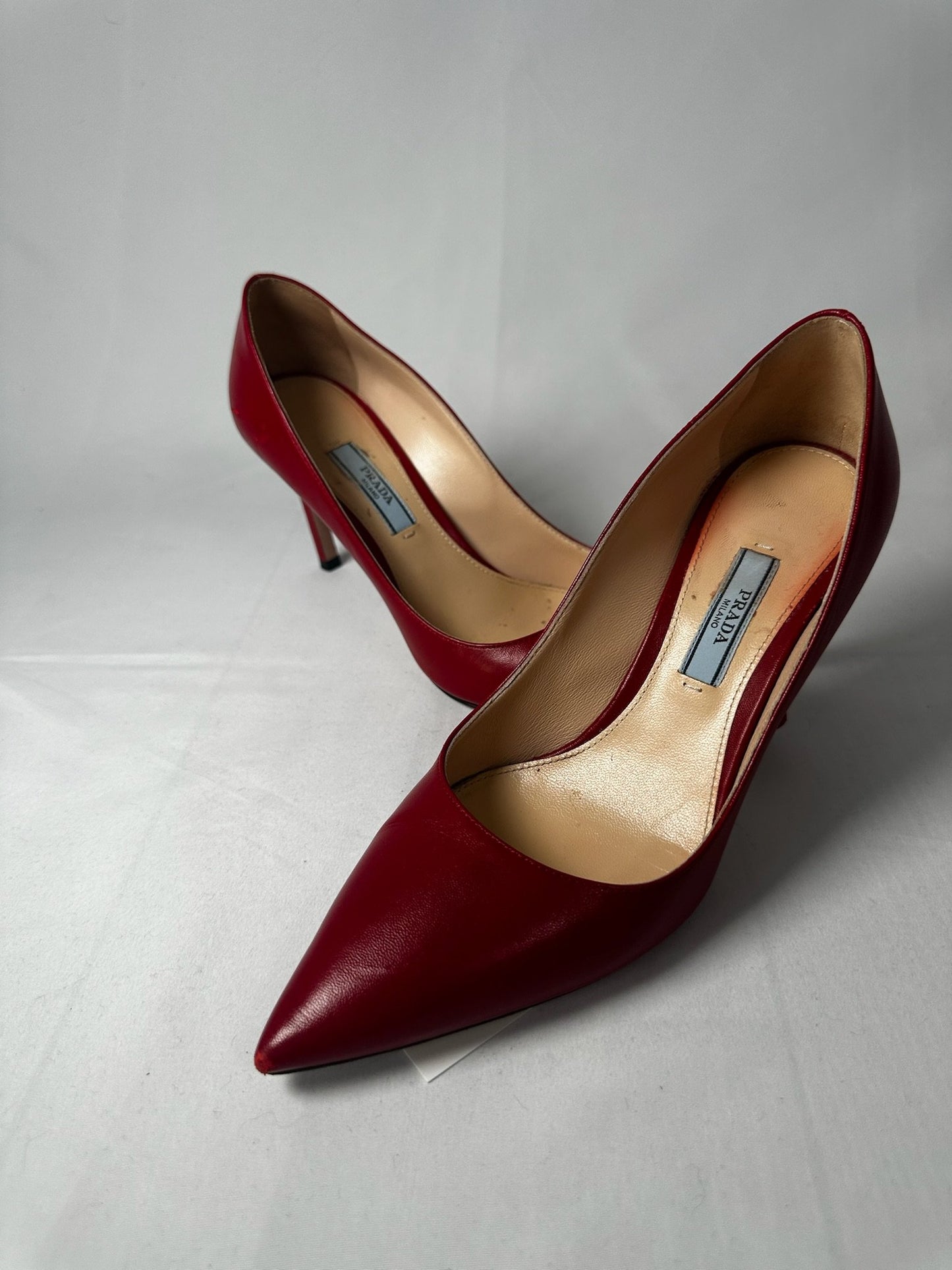 Prada Red Heels - 3.5