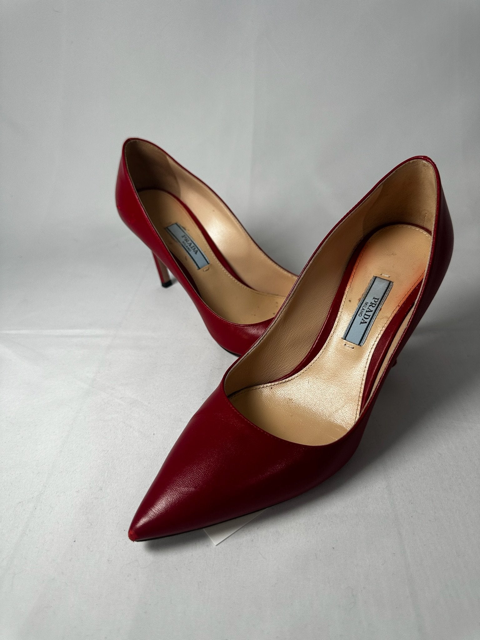 Prada Red Heels - 3.5