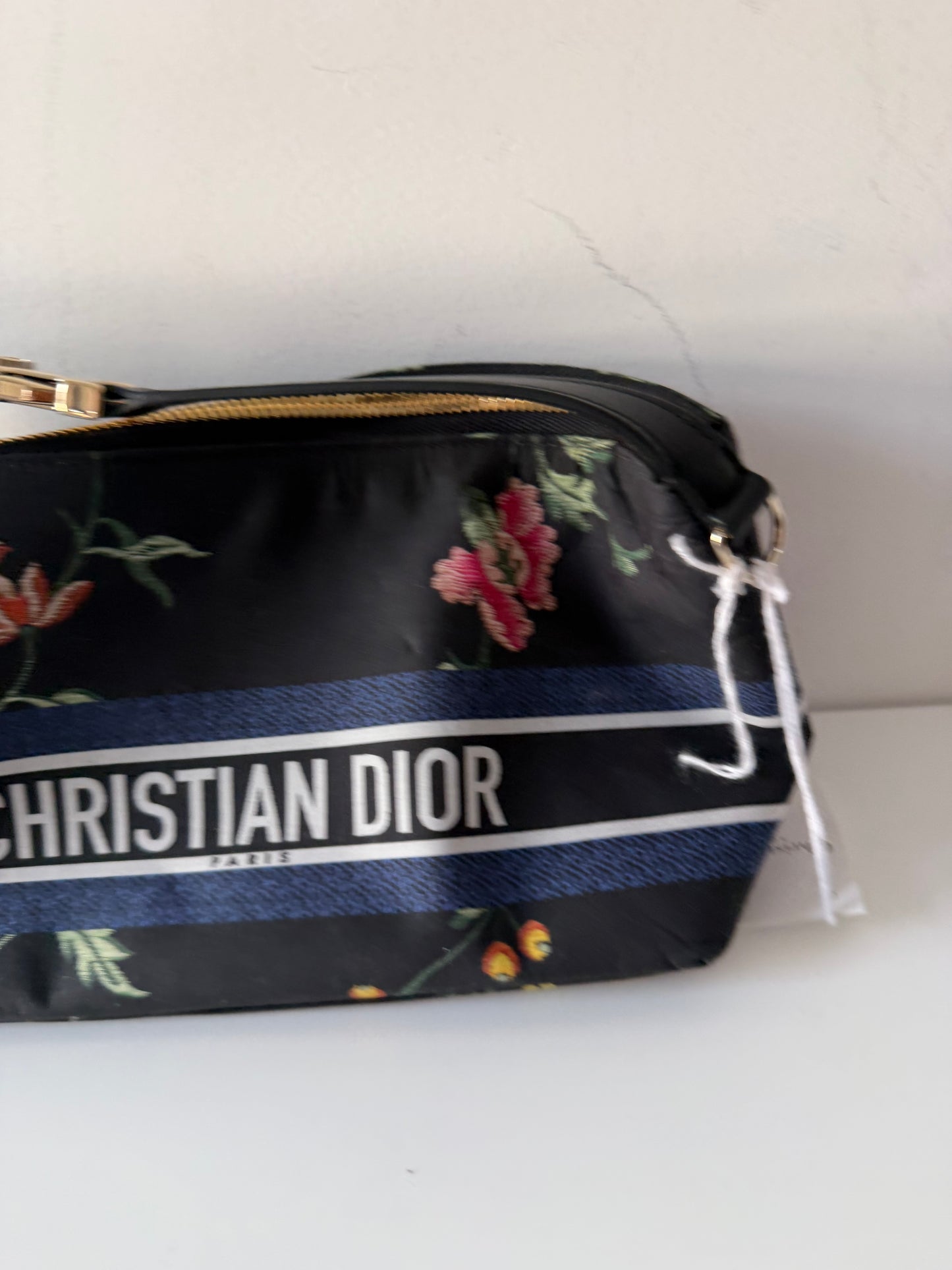 Floral pattern Christian dior Nomad pouch canvas