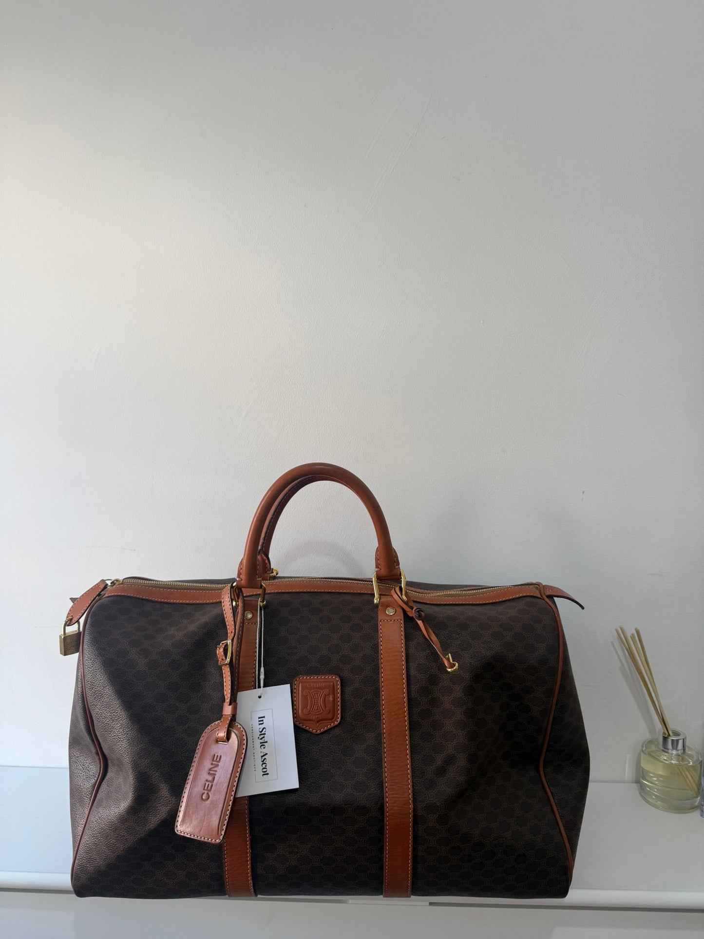 Pre-owned, Monogram Celine Holdall Keepall, Boston 50