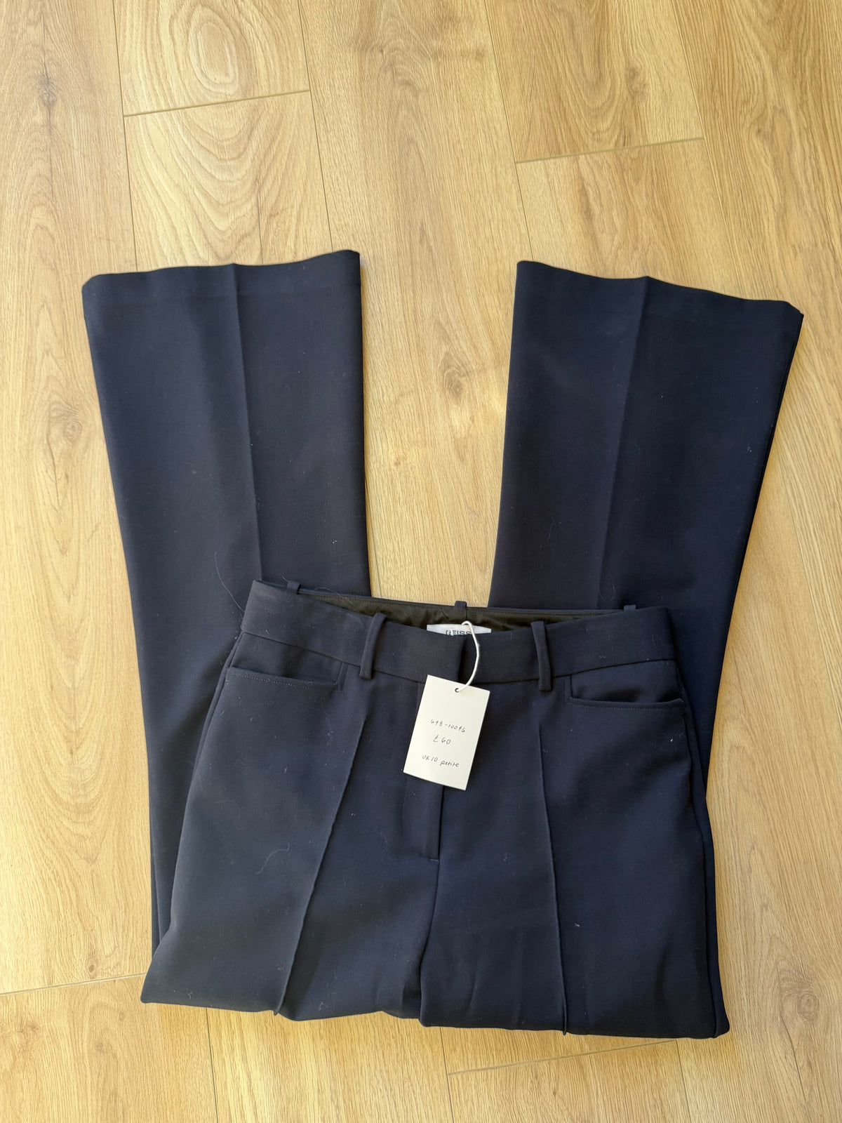 Preloved Reiss Trousers Size 10 Petite Navy
