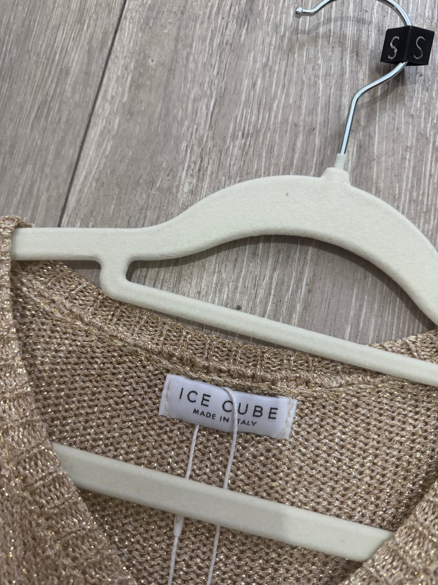 Gold Ice Cube Knitted Top, Size S