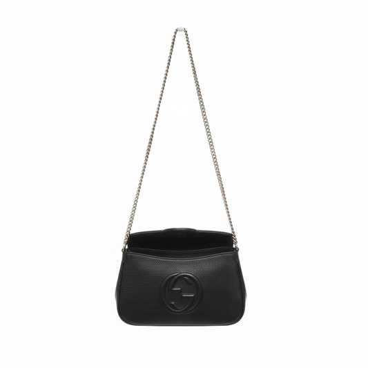 Pre-owned, Black Gucci Crossbody Bag, Soho Chain Tassel Bag