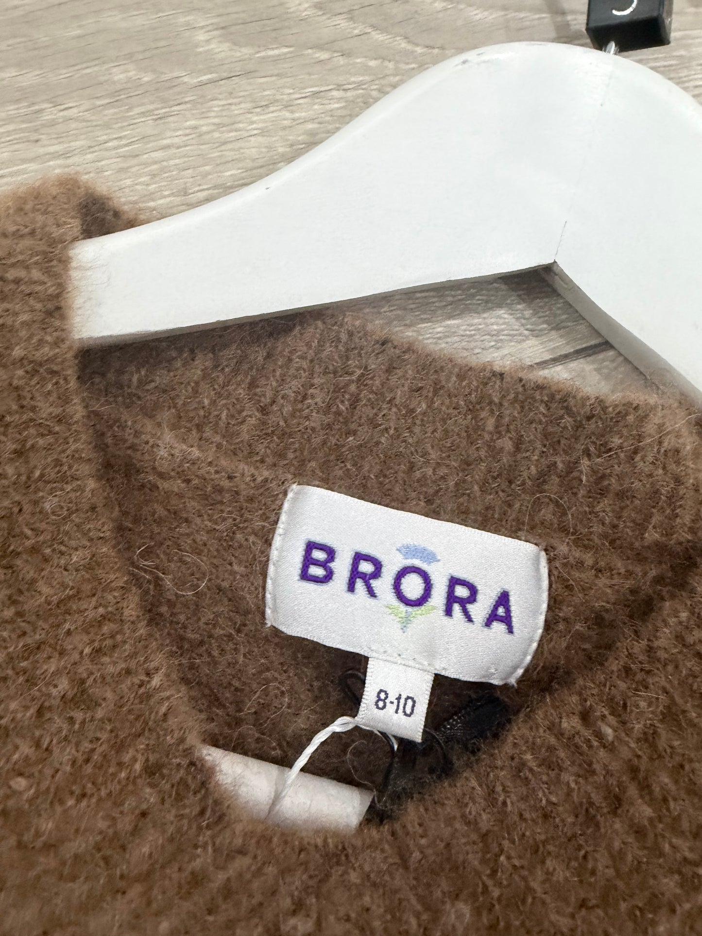 Toffee Brown Brora Brand New Jumper, Size 8-10 (More 10)
